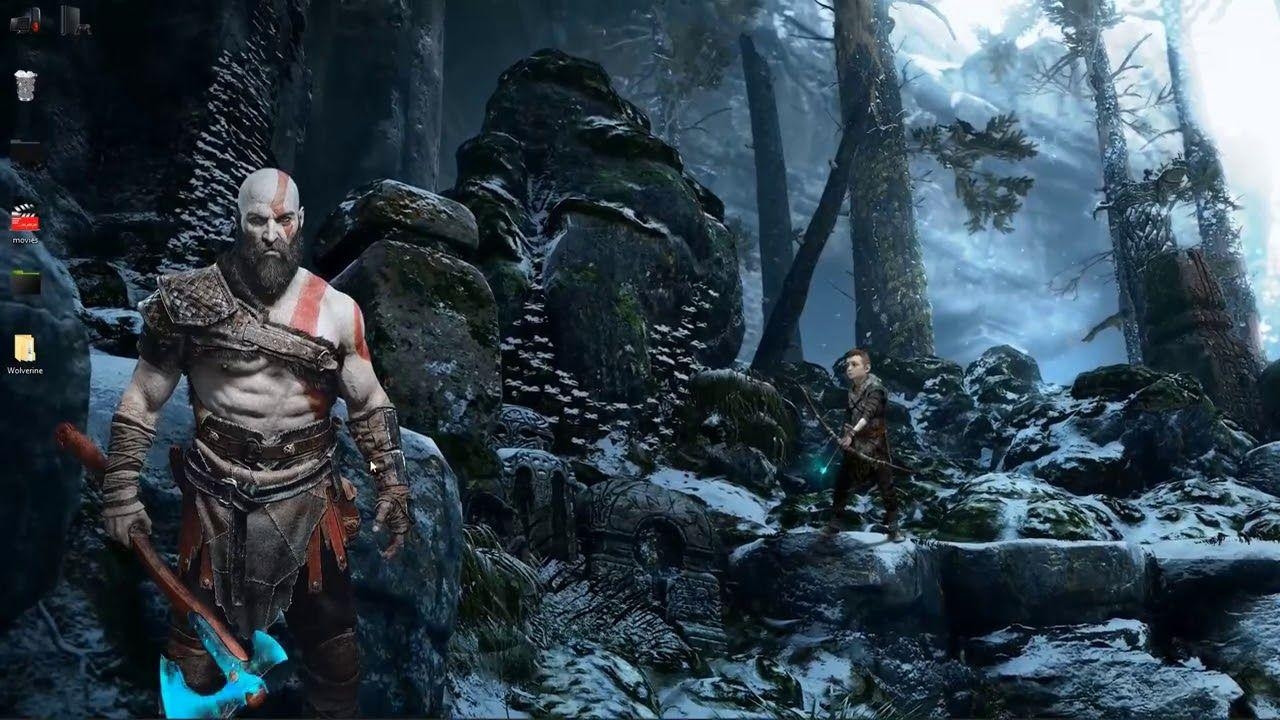 Kratos, Atreus, God of War, 4K, Gratisdownload, 1280x720 HD Desktop