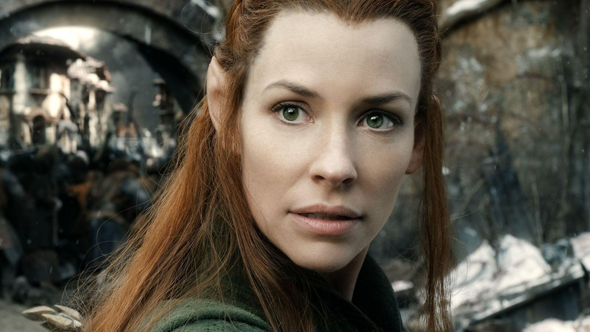 Tauriel, Hobbit, Rothaarige, Filmfrauen, Gesicht, 1920x1080 Full HD Desktop