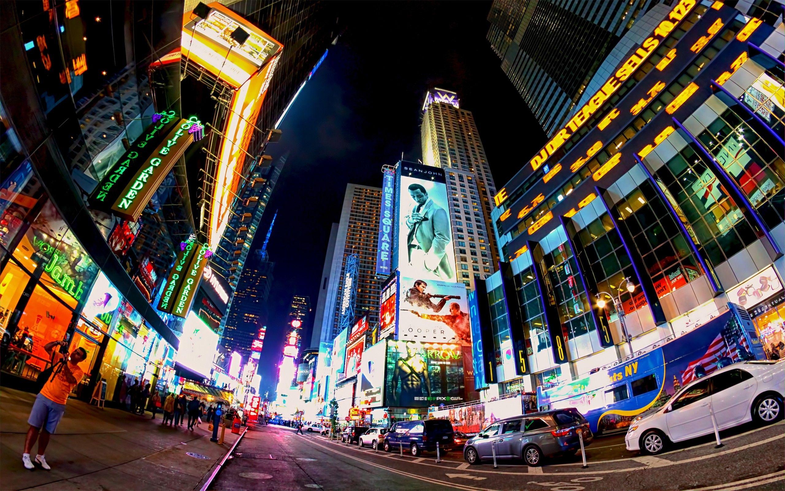 Weltenreisen, Times Square, Nacht, Desktop, Handy, 2560x1600 HD Desktop