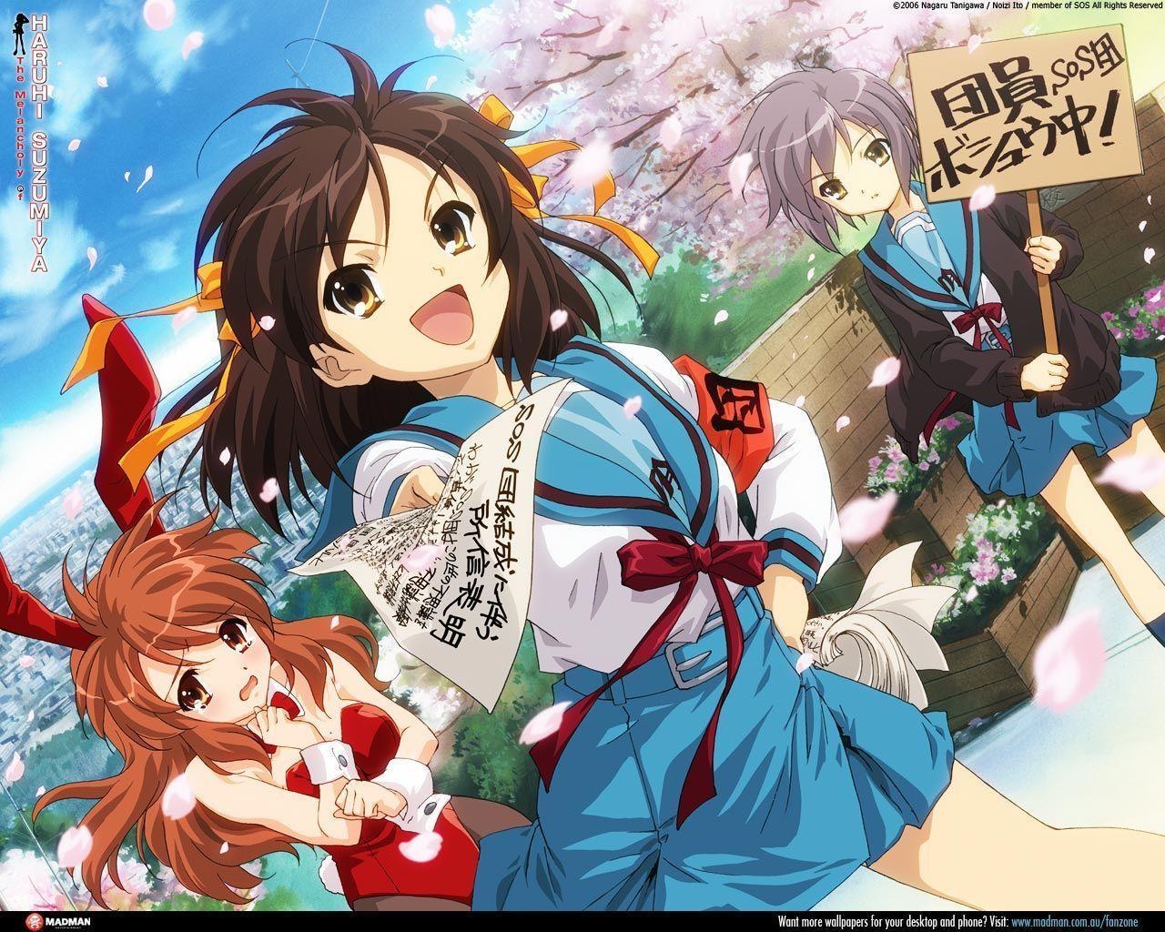 Haruhi Suzumiya, Anime, Melancholie, Bild, Hintergrund, 1280x1030 HD Desktop