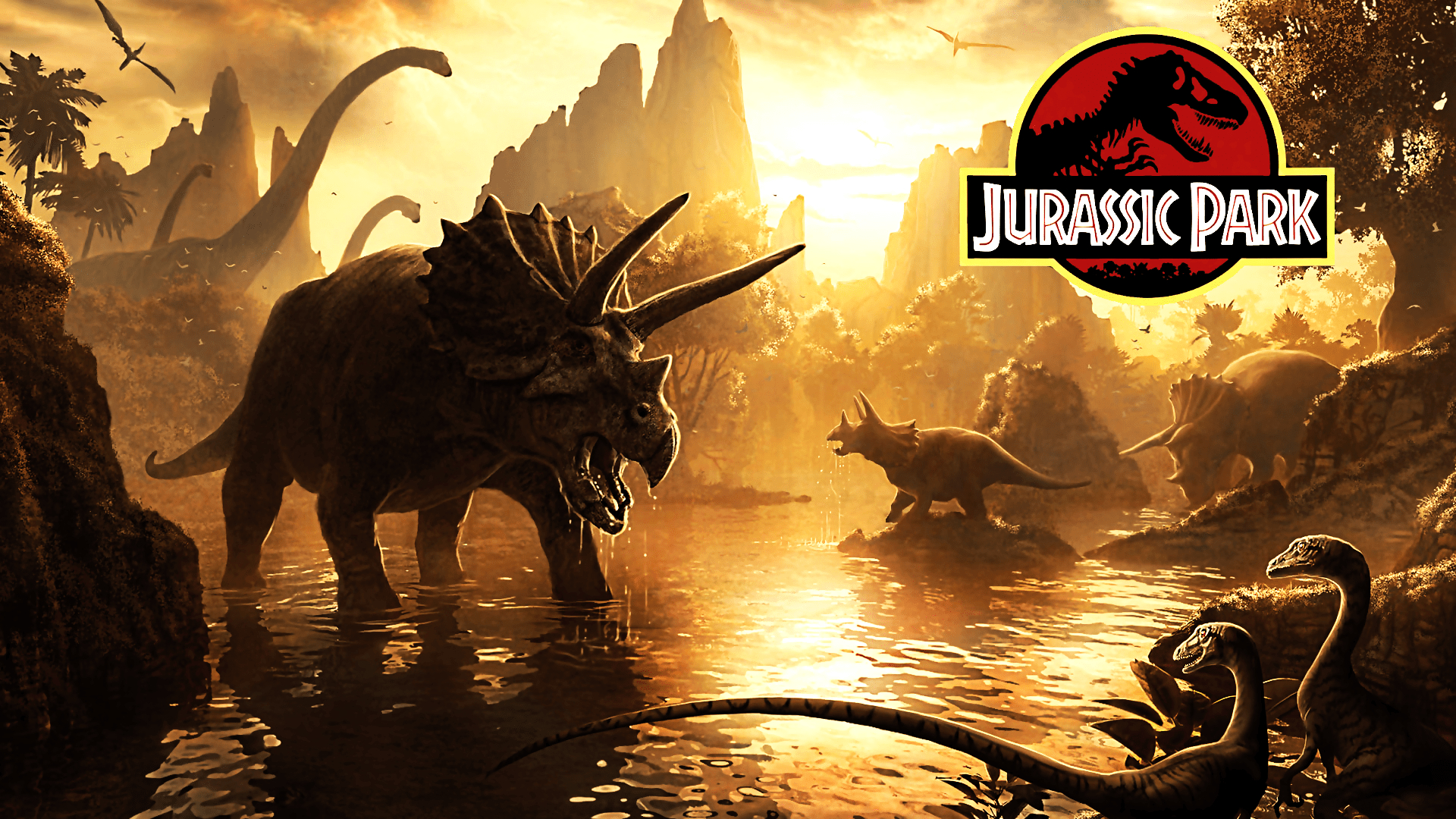 Jurassic Park, Fan-Kunst, Bild, Film, Dinosaurier, 1920x1080 Full HD Desktop