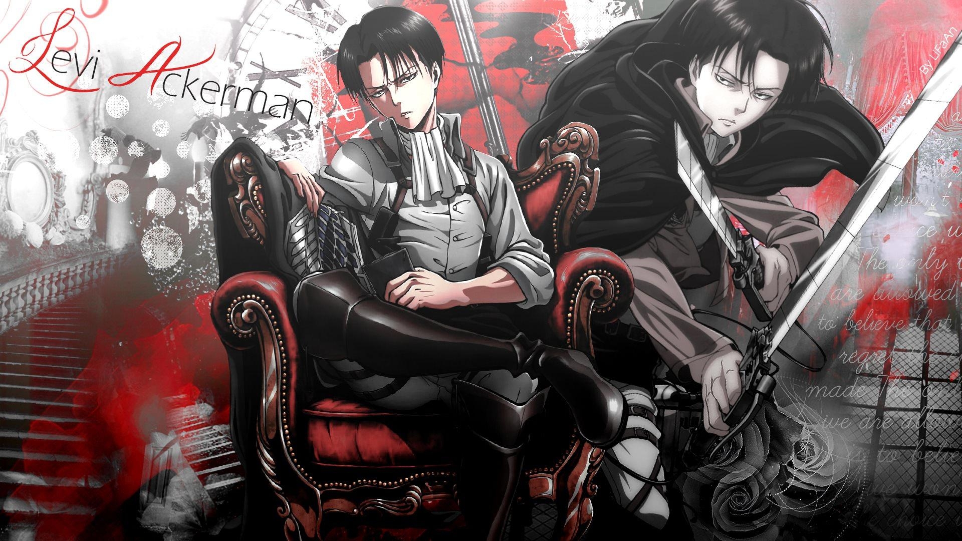 Levi Ackerman, Attack on Titan, Anime, Hintergrund, Shingeki no Kyojin, 1920x1080 Full HD Desktop