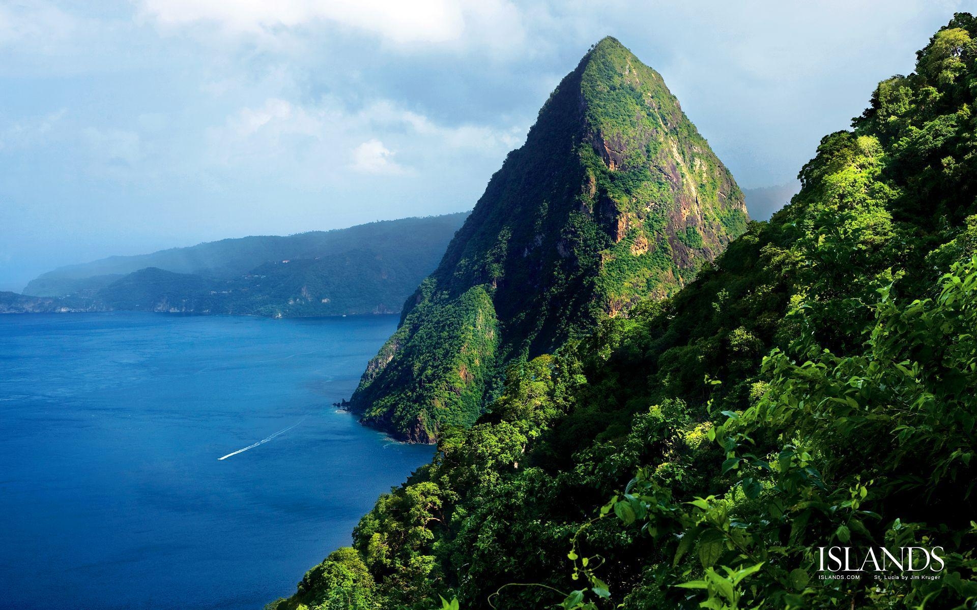 Saint Lucia, Paradies, Reise, Karibik, Landschaft, 1920x1200 HD Desktop