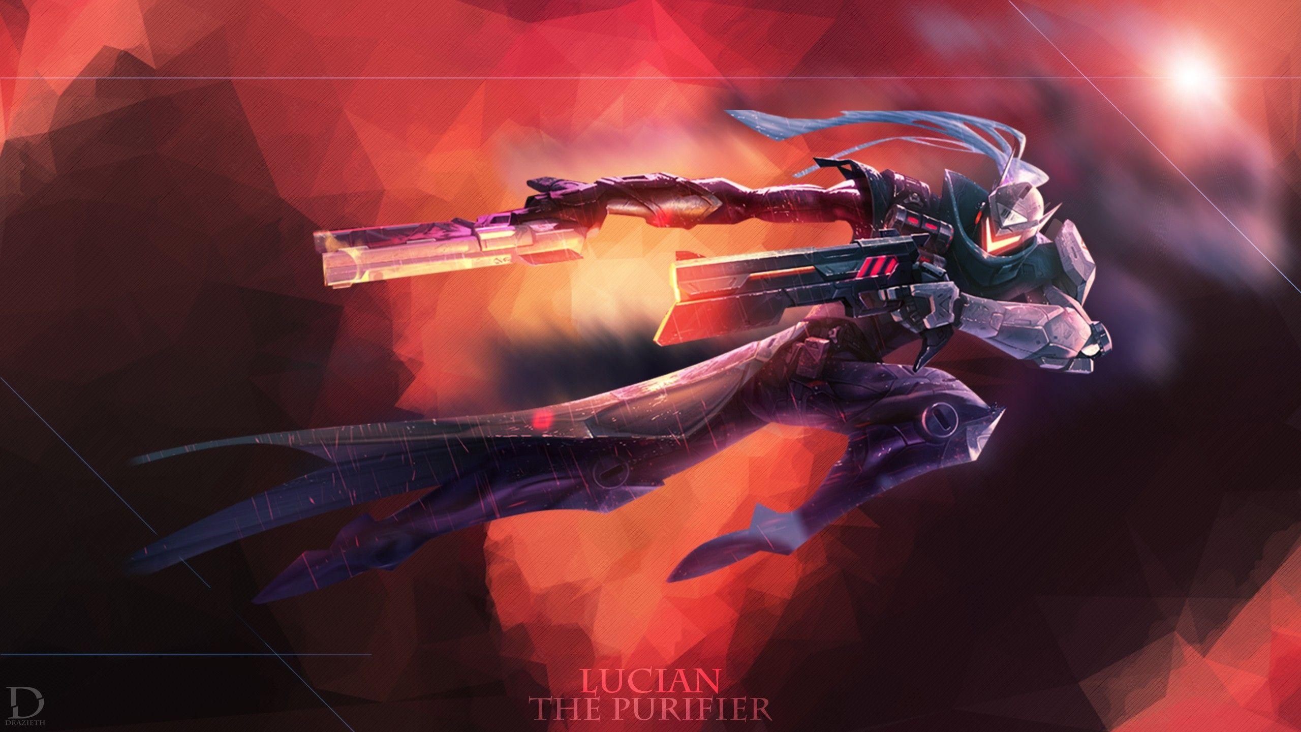 Projekt, Lucian, Fanart, LoL, Kunst, 2560x1440 HD Desktop