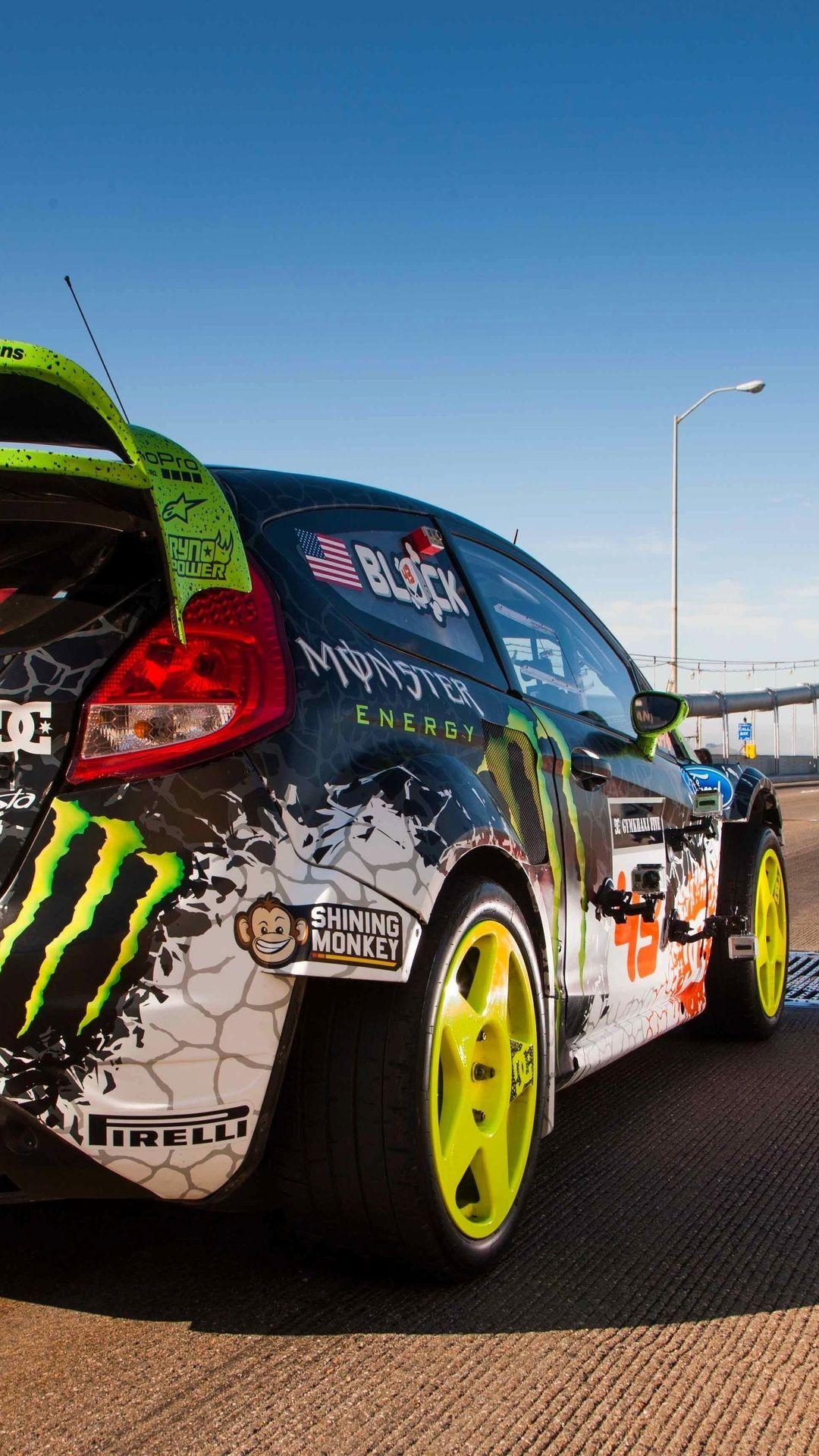 Ken Block, Maschine, Fiesta, Ford, Motorsport, 1080x1920 Full HD Handy