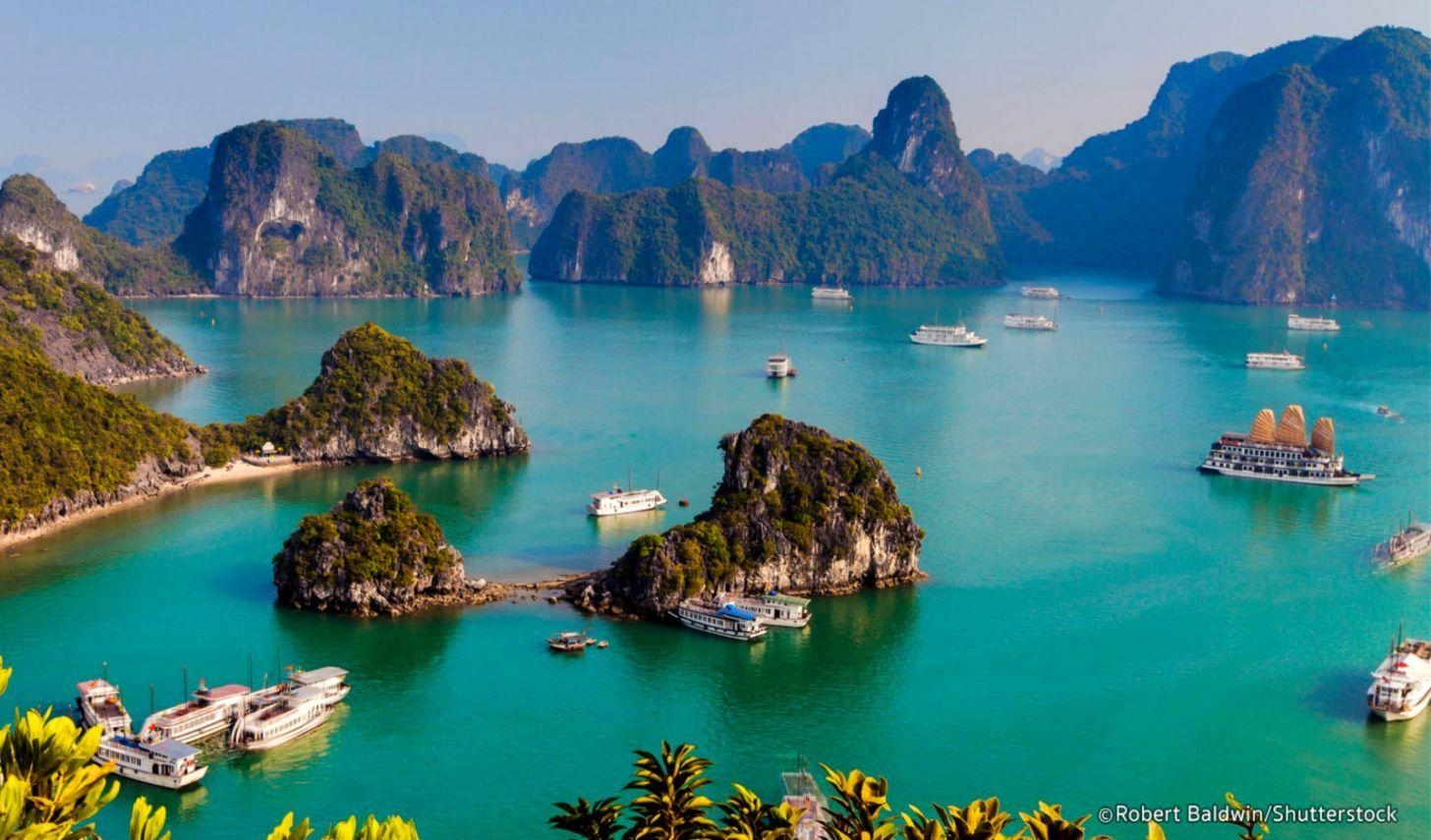 Halong Bucht, Vietnam, Hintergrundbild, Natur, Reisen, 1460x860 HD Desktop