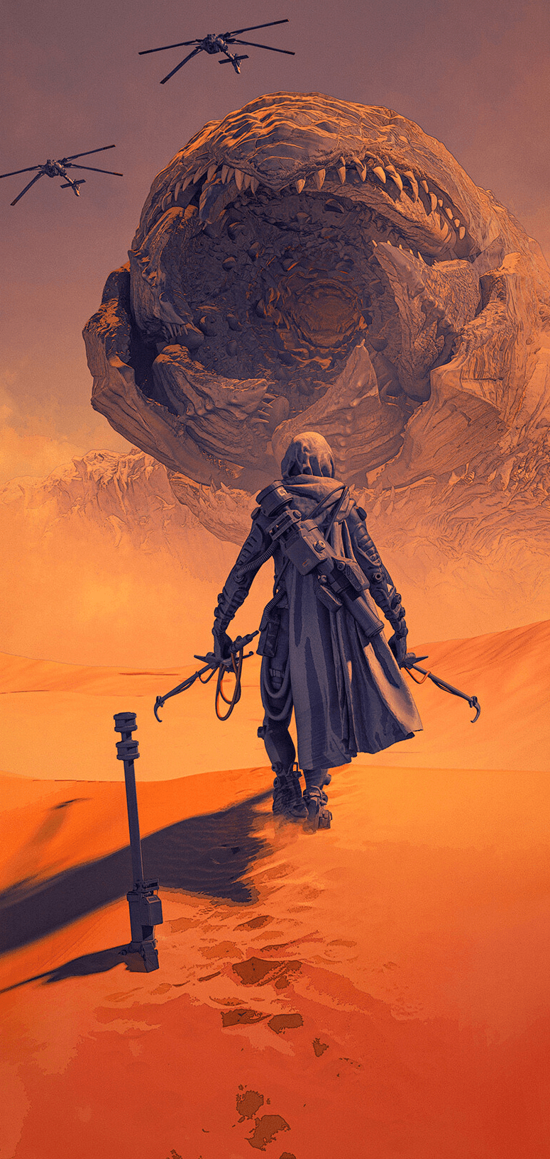 Paul Atreides, Dune, Film, Held, Sci-Fi, 780x1640 HD Handy