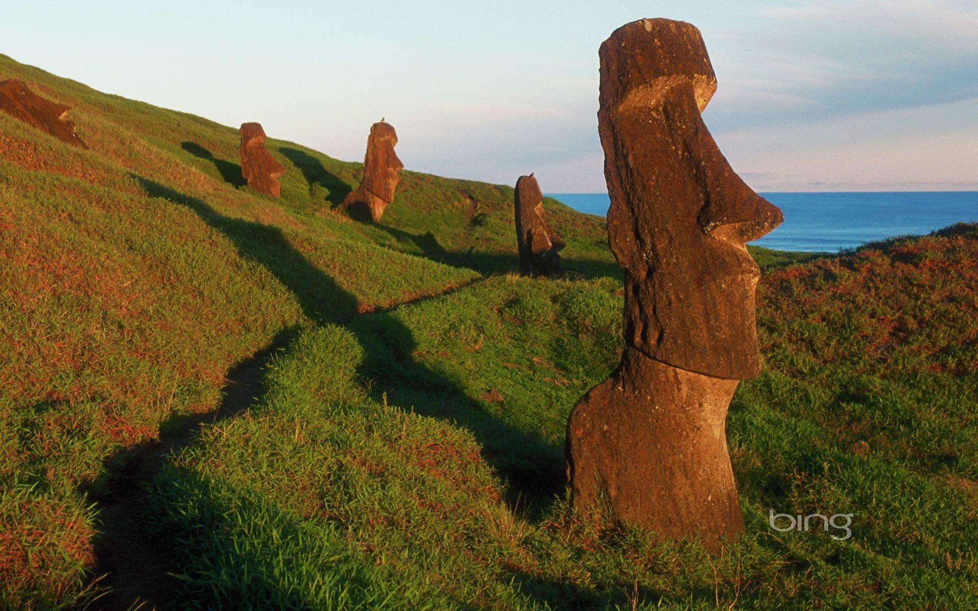 Osterinsel, Rapa Nui, Ozean, Chile, Moai, 1920x1200 HD Desktop