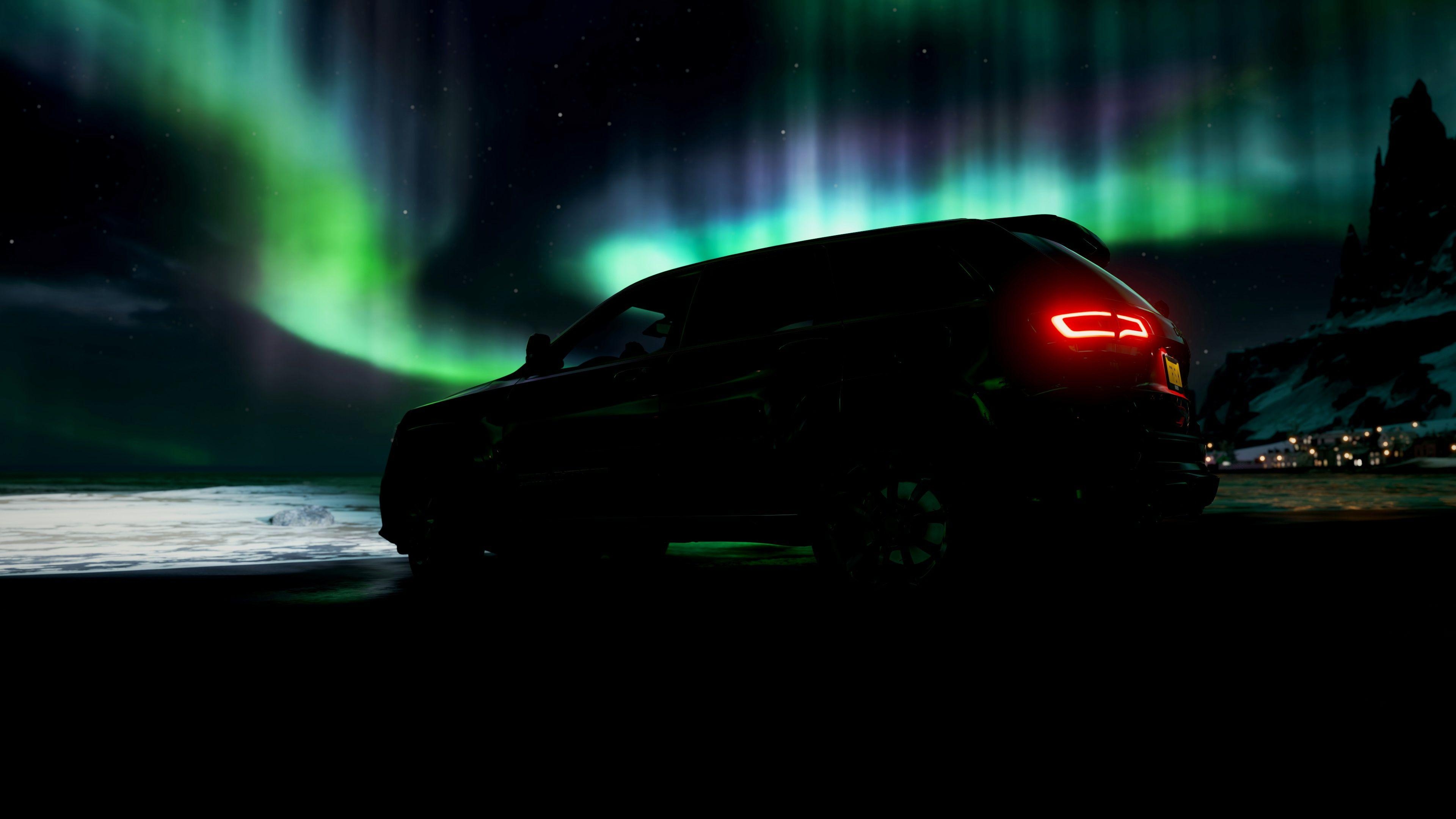 Jeep Grand Cherokee, Trackhawk, 2018 Modell, Aurora Borealis, 3840x2160 4K Desktop