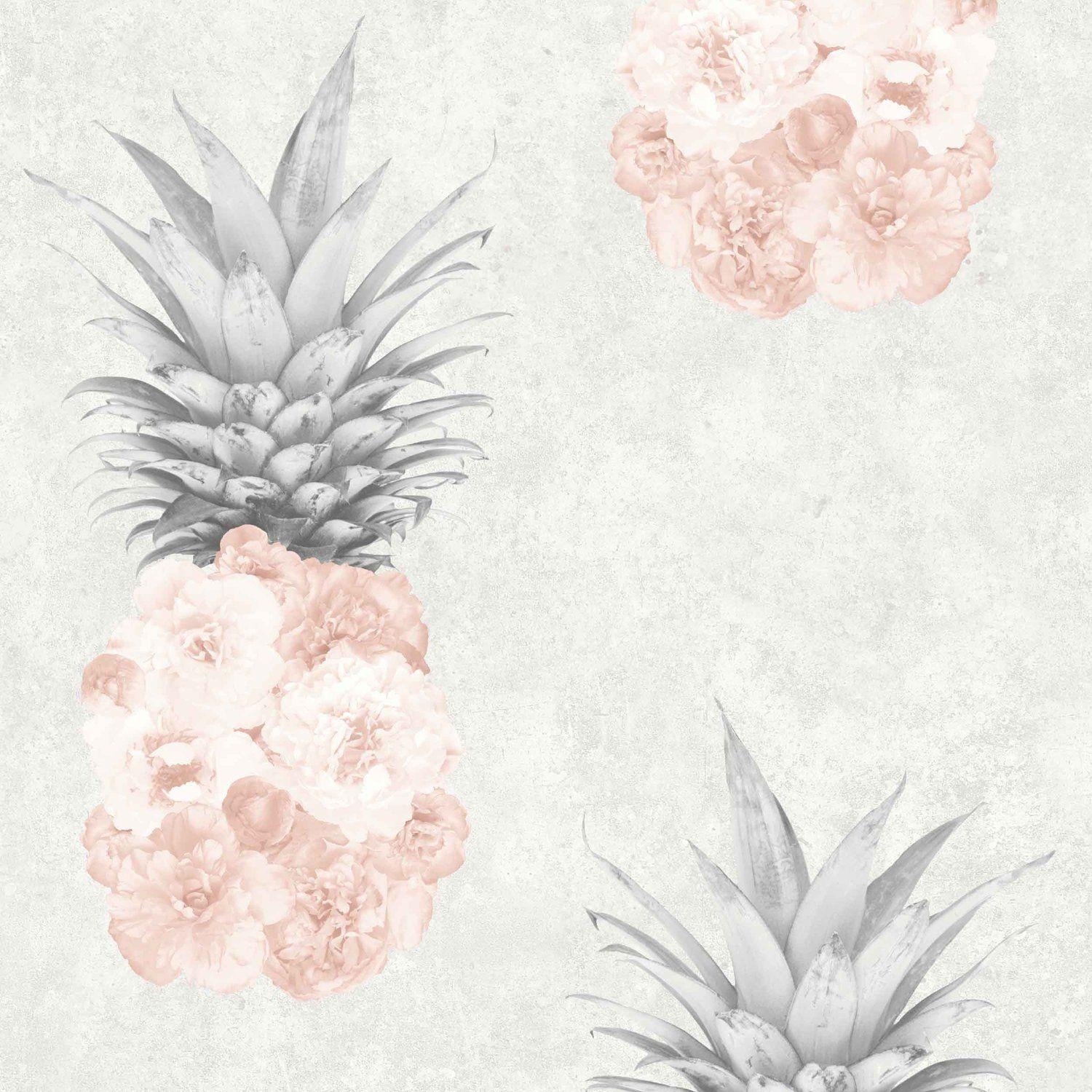 Ludisch, Floral, Ananas, Rosa, Magnolia, 1500x1500 HD Handy