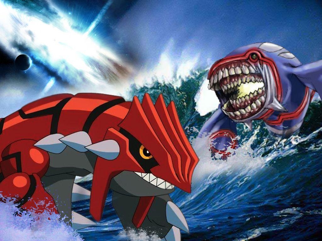 Groudon, Kyogre, Pokémon, Anime, Konkurrenz, 1030x770 HD Desktop