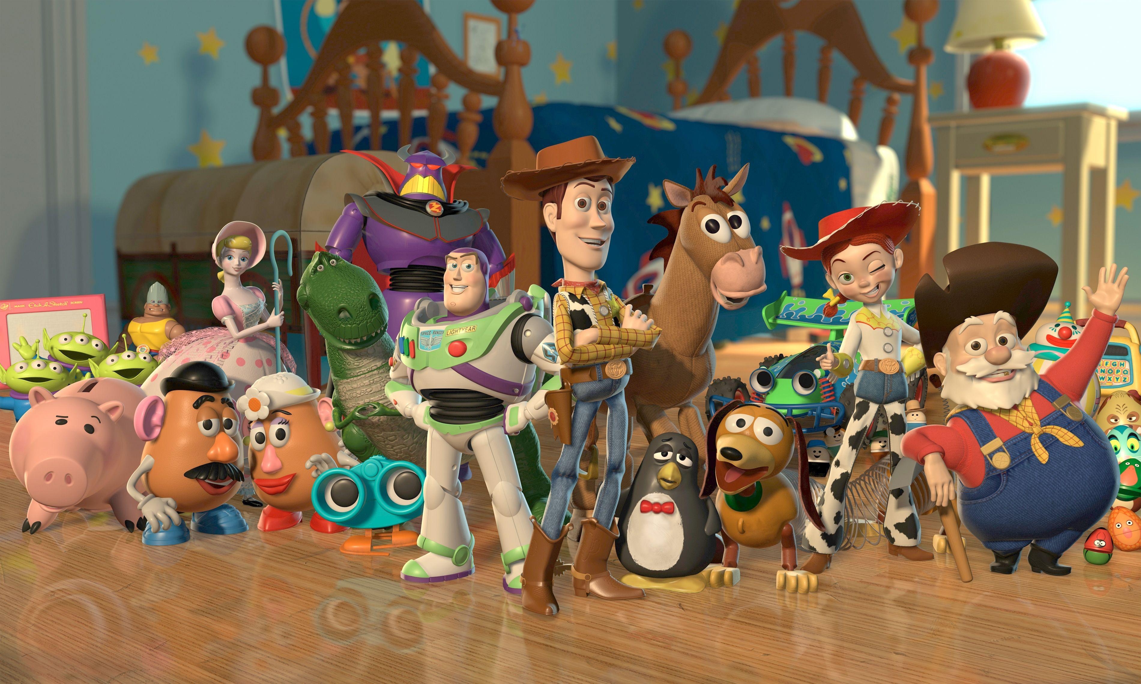 Toy Story, HD Bild, Cartoon, Pixar, Animation, 3810x2280 4K Desktop