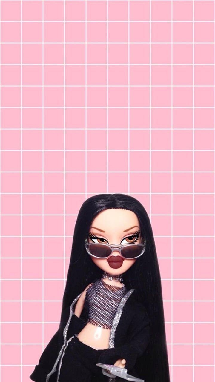 Ästhetik Bratz, Diva Karte, Cartoon-Stil, iPhone Hintergrund, Puppendesign, 720x1280 HD Handy