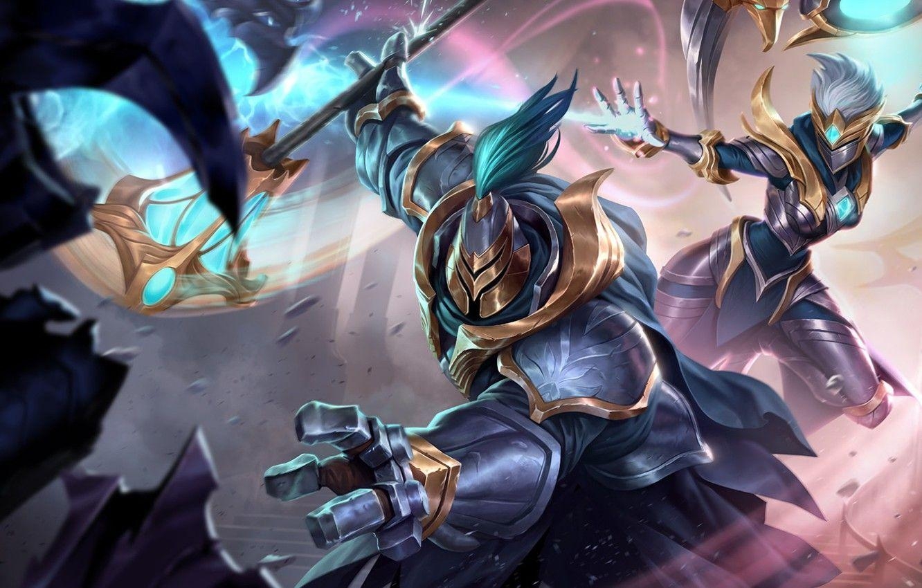 League of Legends, Karma, Jax, Spiel, Kunstwerk, 1340x850 HD Desktop