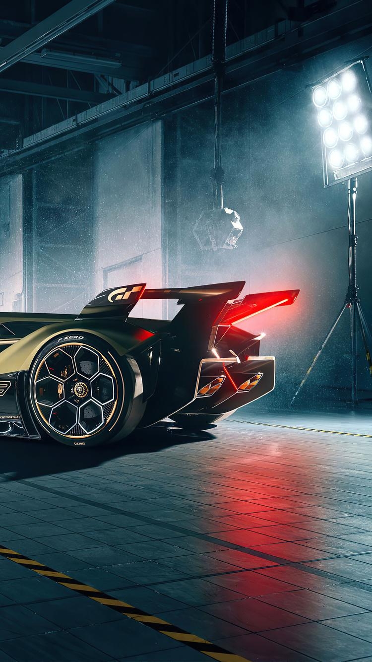 Lamborghini, V12 Vision, Gran Turismo, iPhone, Konzept, 750x1340 HD Handy