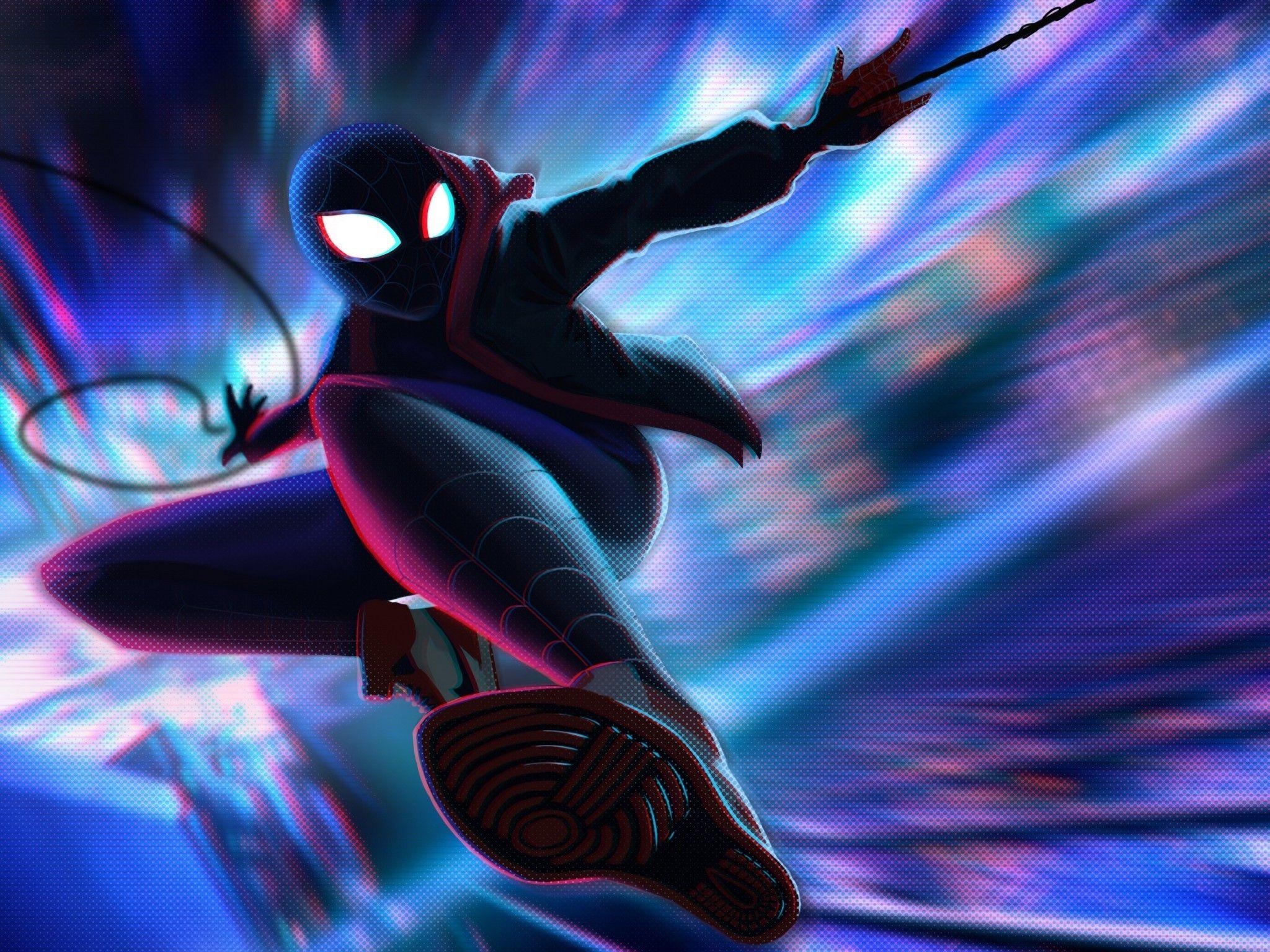 Spider-Man, Miles Morales, Herunterladen, Zeichentrick, Abenteuer, 2050x1540 HD Desktop