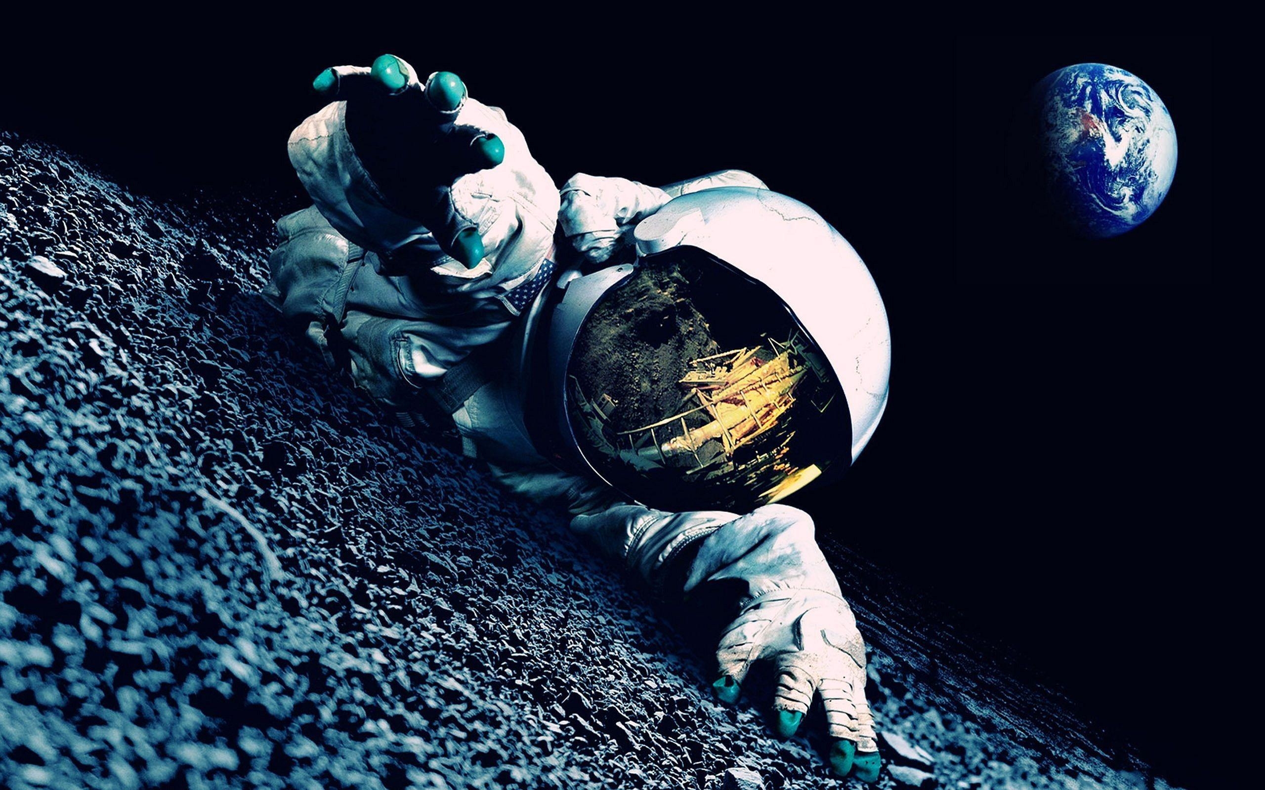 Astronaut, Samsung Galaxy S8, Hintergrund, Weltraum, Raumfahrer, 2560x1600 HD Desktop