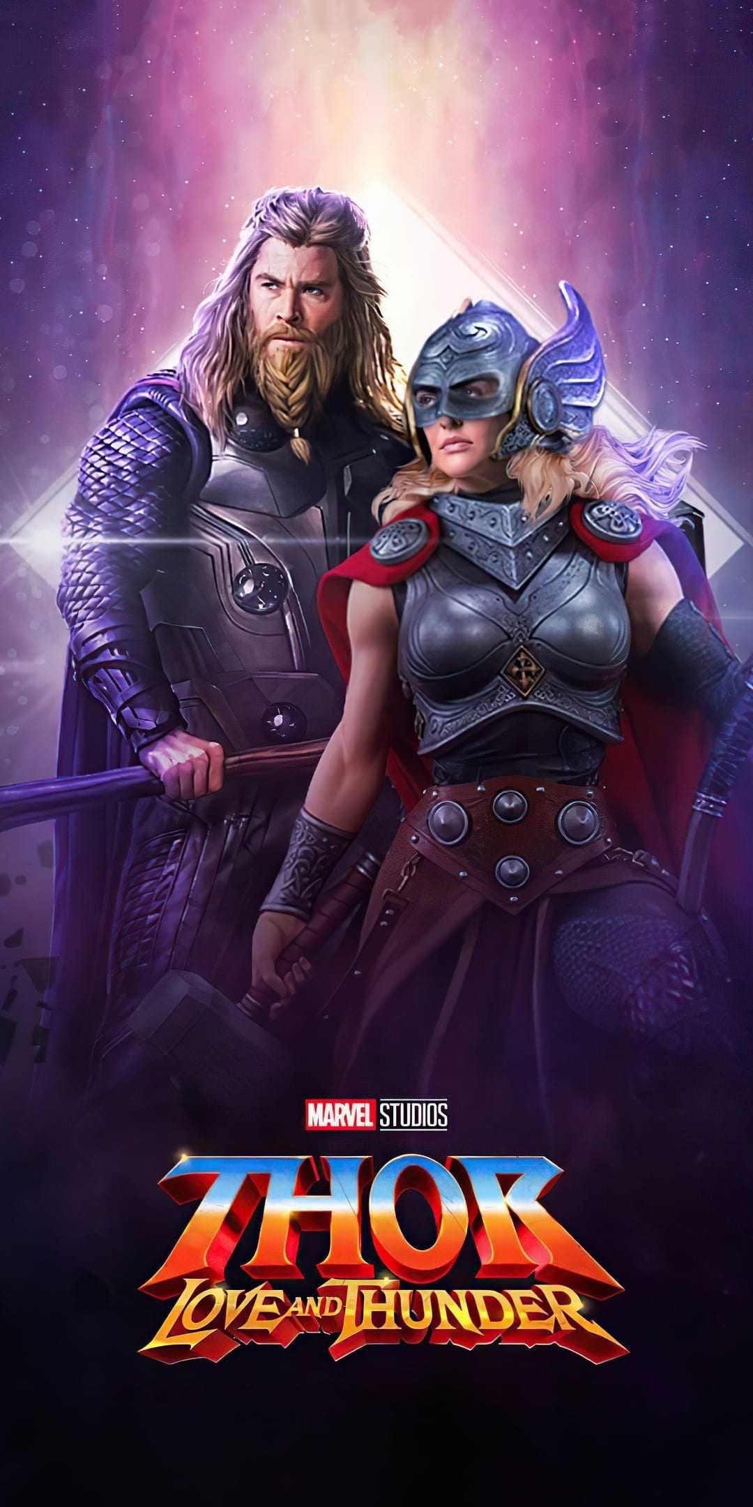 Thor Love and Thunder, Marvel, Superheld, Thor, Studios, 1080x2160 HD Handy