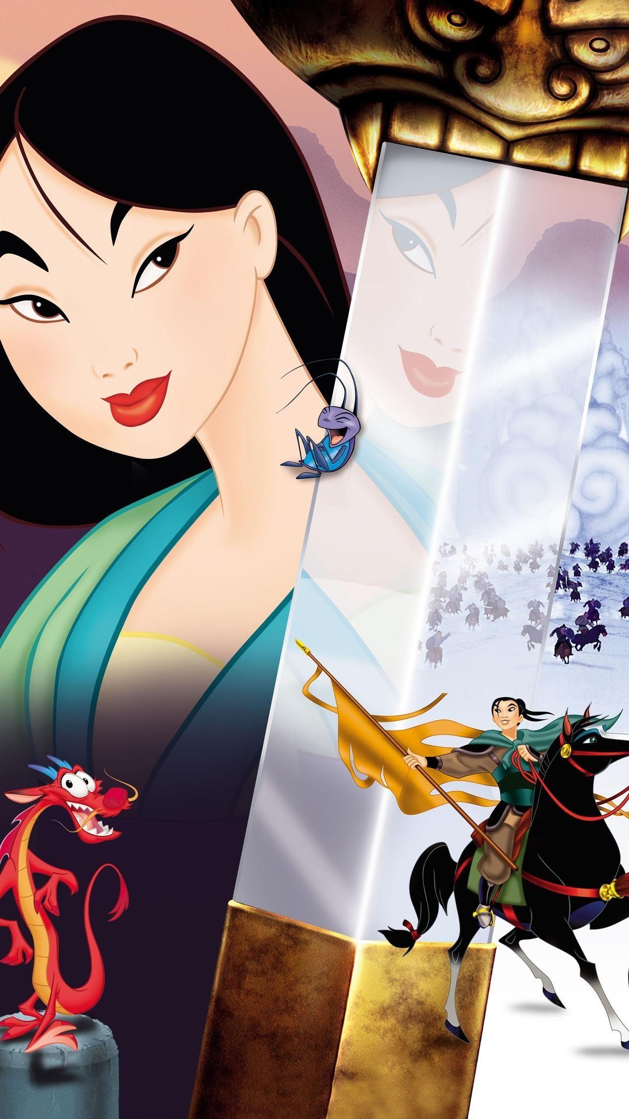 Mulan 1998, Handybild, Disney, Animation, Film, 1280x2270 HD Handy