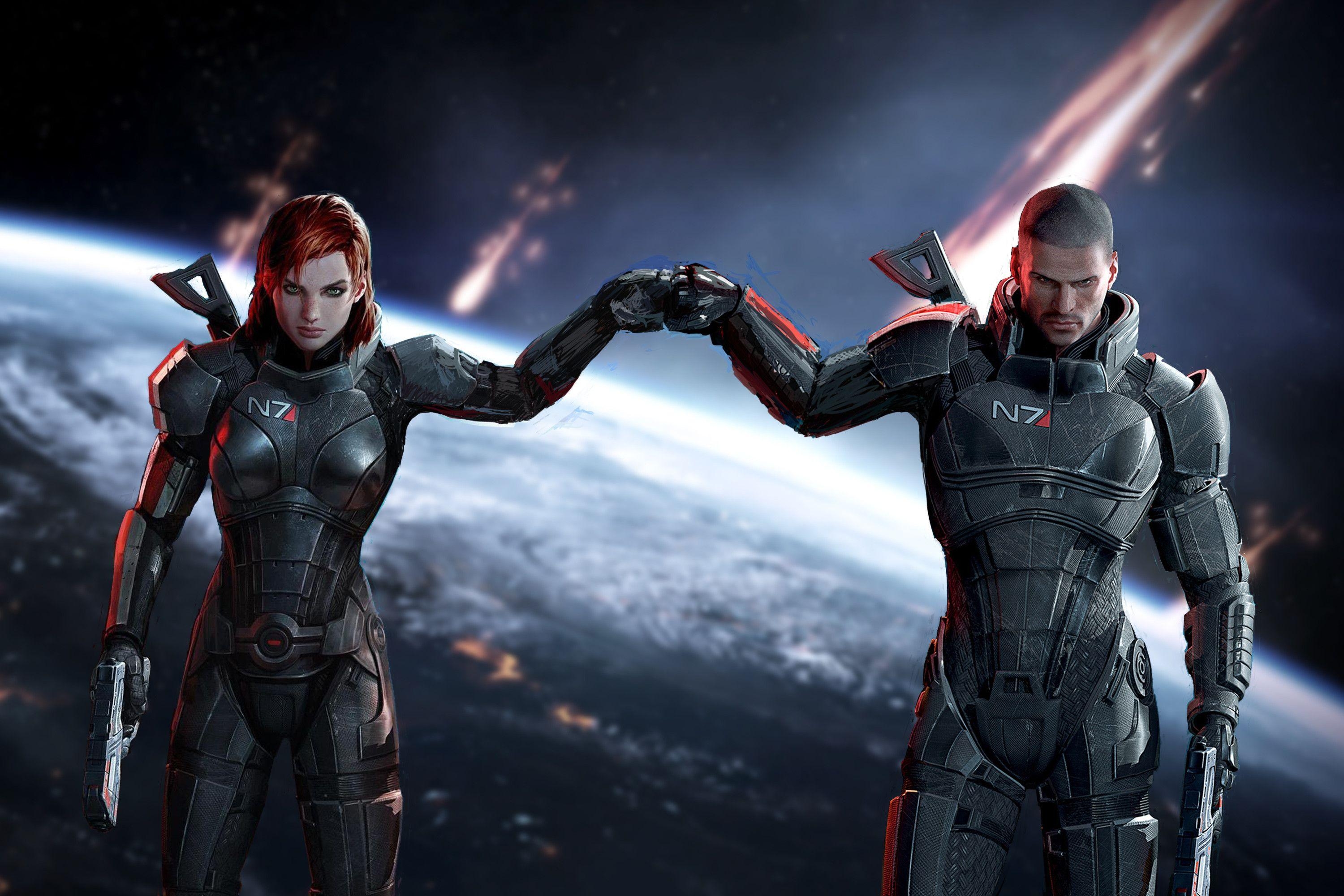 Mass Effect, Hintergrund, Sci-Fi-Welt, Videospiel, Aliens, 3000x2000 HD Desktop