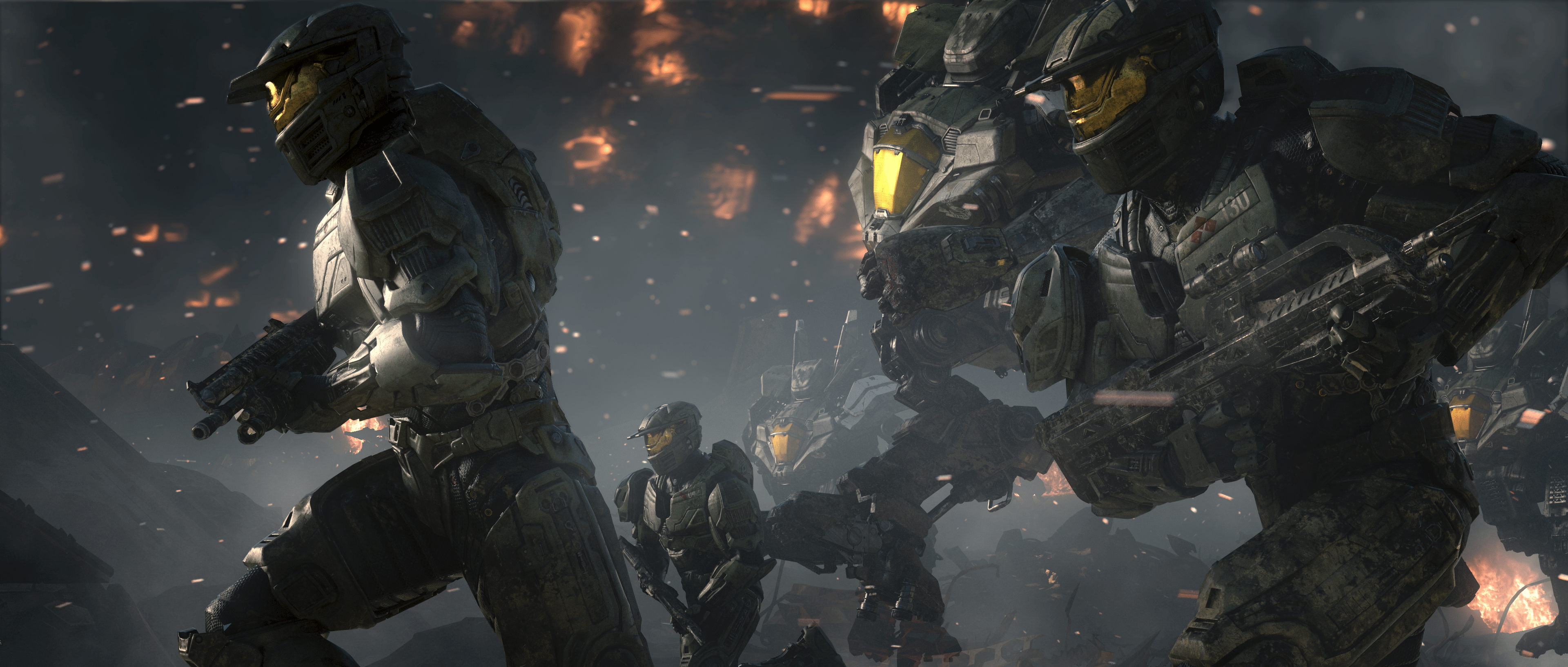 Halo Wars 2, HD, Hintergrund, Gaming, Sci-Fi, 3840x1640 Dual Screen Desktop