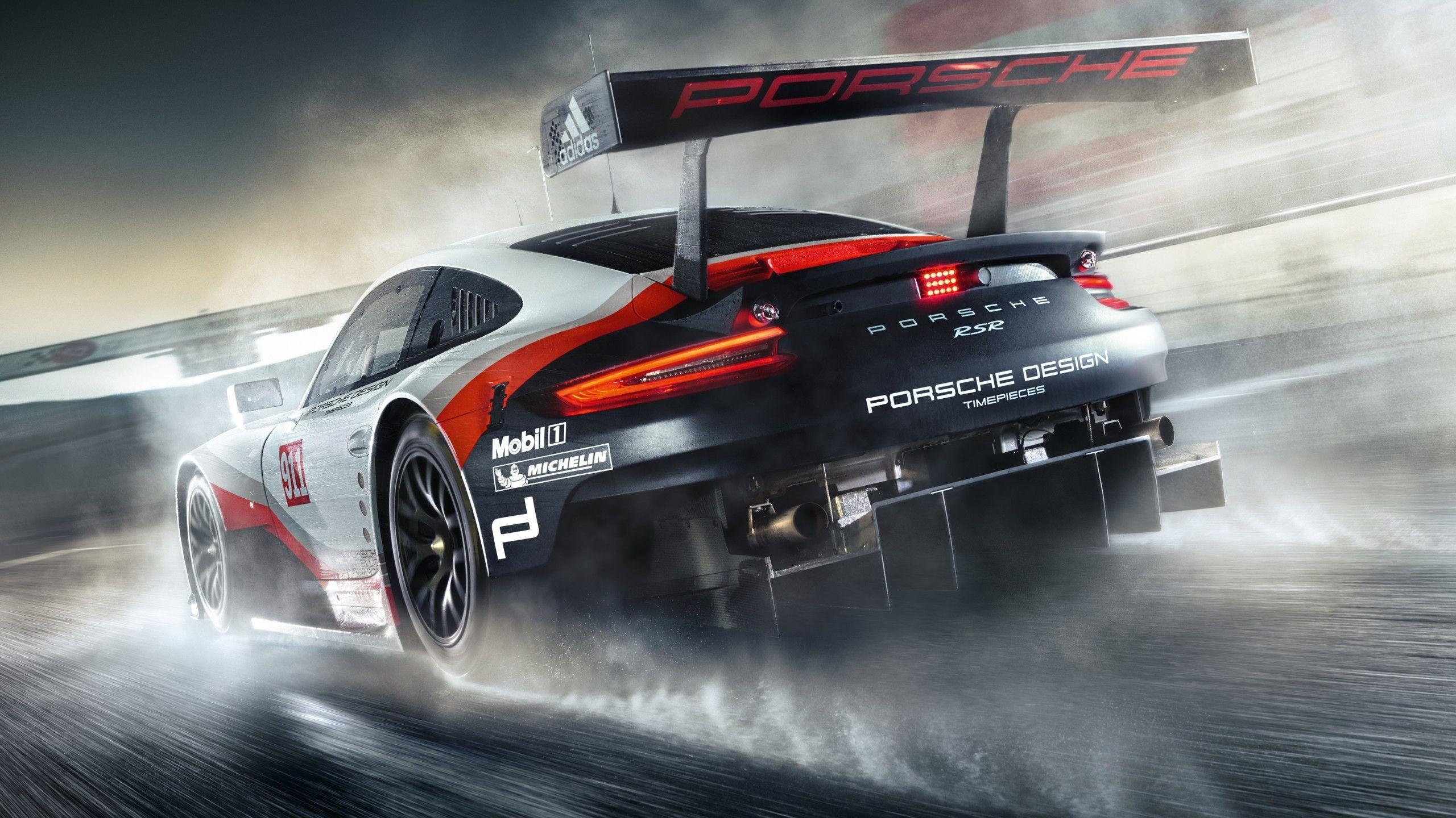 Porsche 911 RSR, Racing, HD 4K, Autosport, Redakteure, 2560x1440 HD Desktop