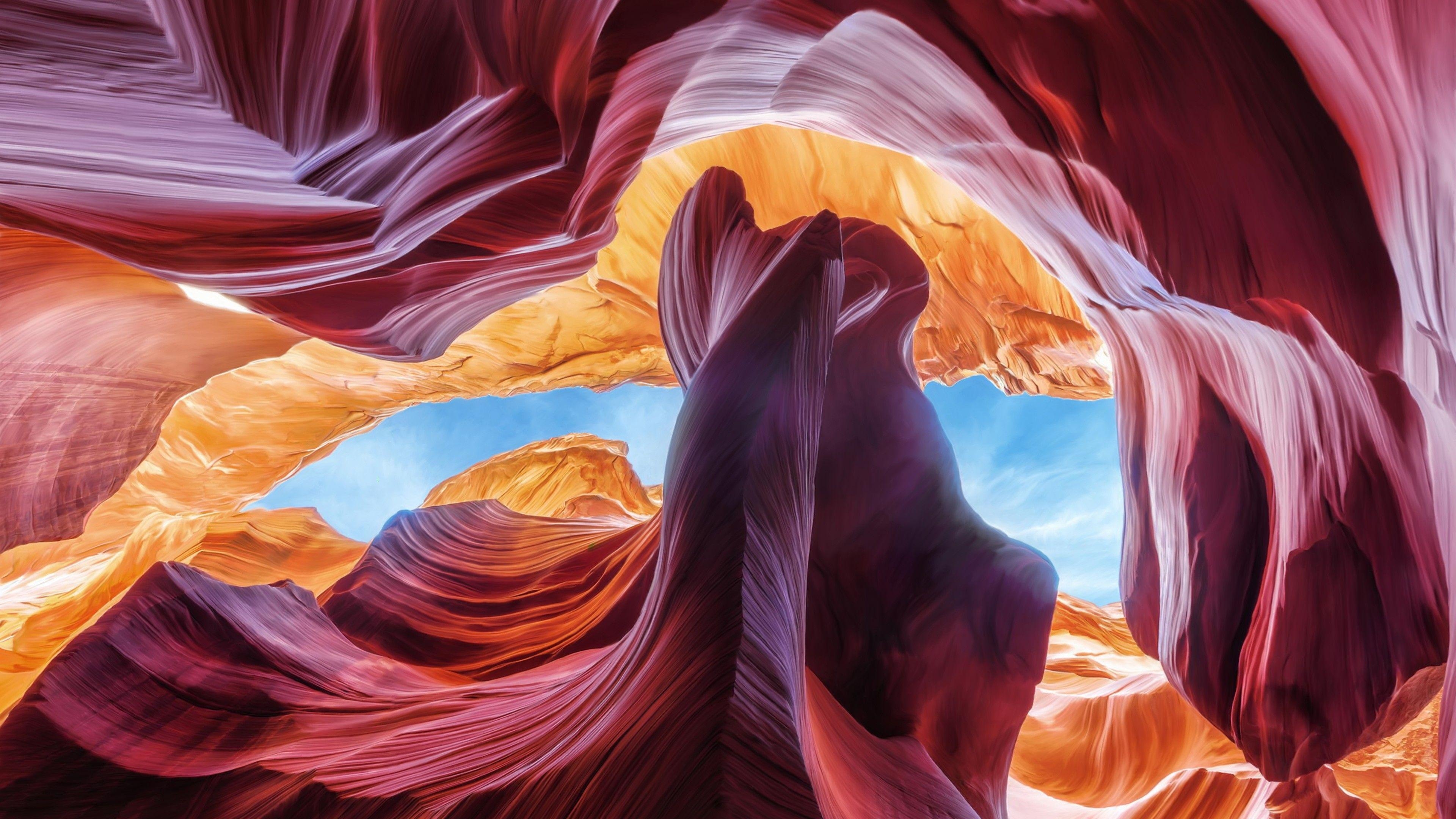 Antelope Canyon, Arizona, USA, 4K, Naturwunder, 3840x2160 4K Desktop