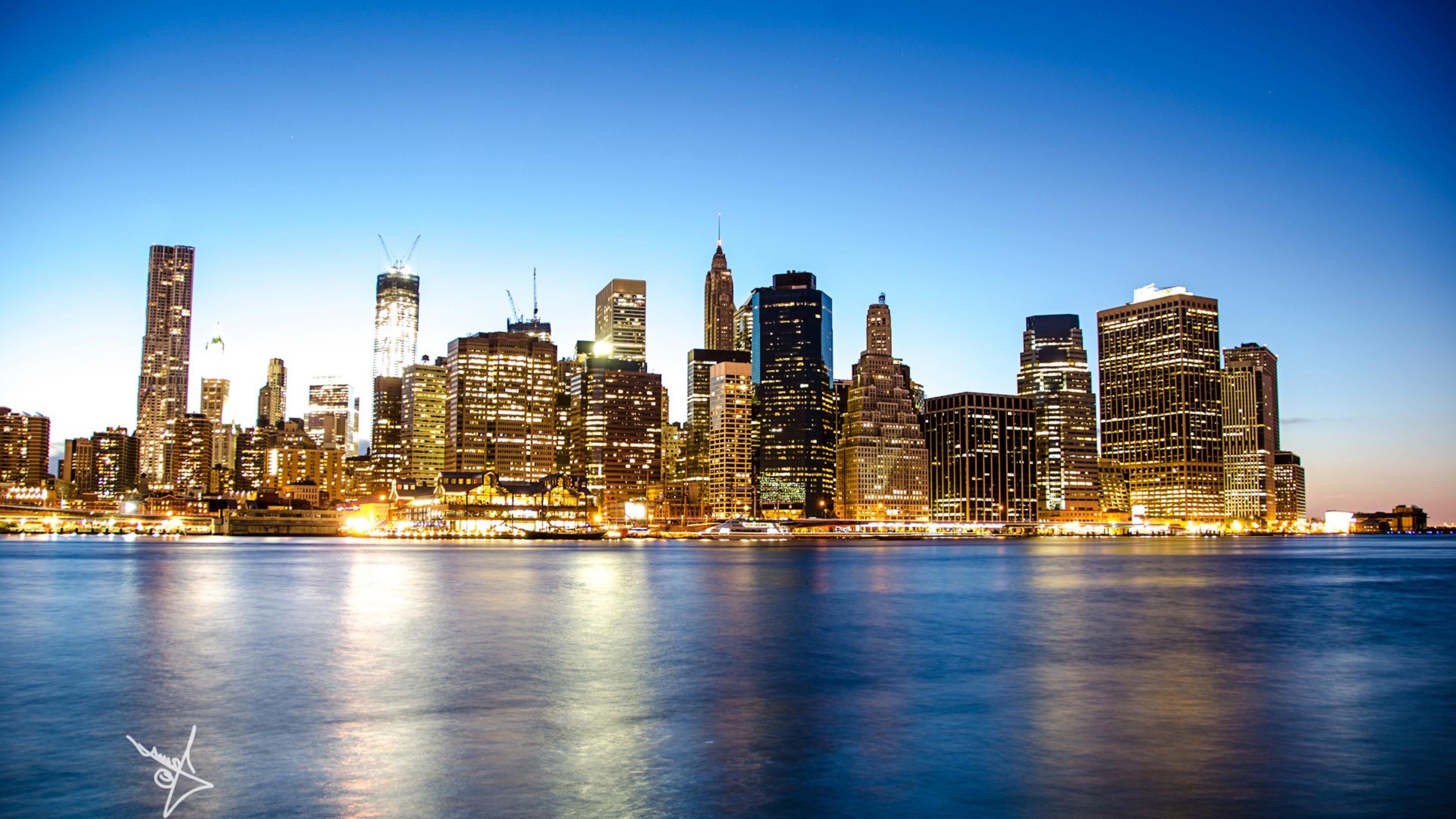 Manhattan Sky, New York, Skyline, HD Hintergrund, Reisefoto, 3840x2160 4K Desktop