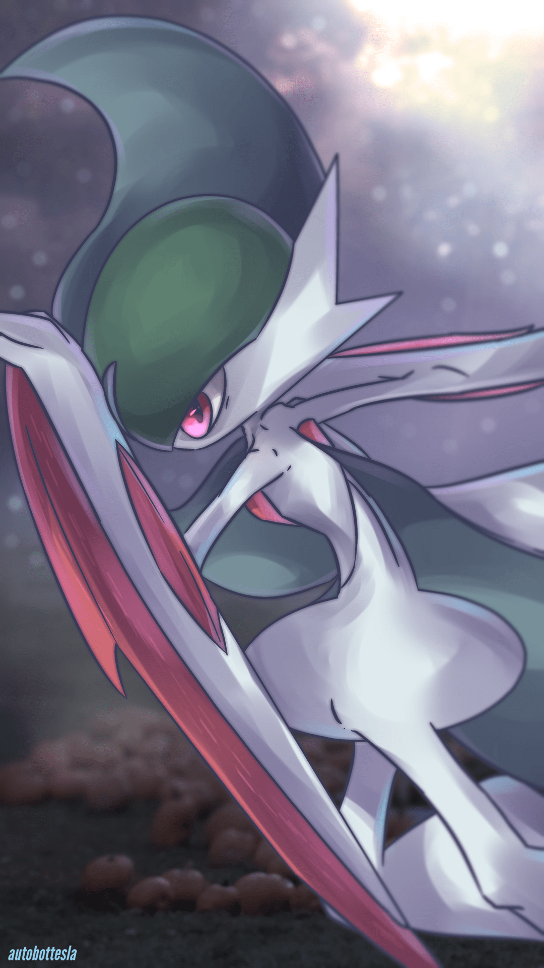 Mega Gallade, realistisches Pokémon, Fan Kunst, Bild, Kreatur, 1080x1920 Full HD Handy