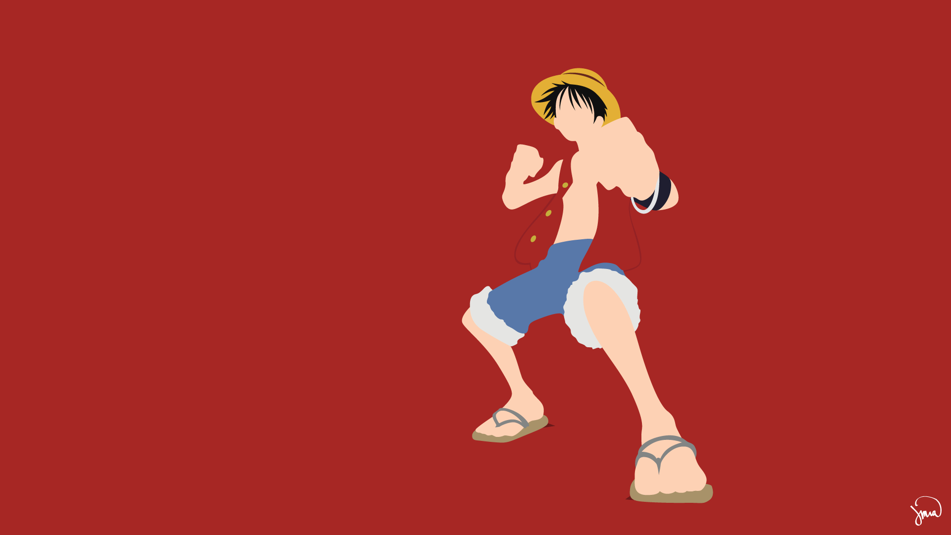 Ruffy, One Piece, Kunst, Anime, Zeichnung, 1920x1080 Full HD Desktop