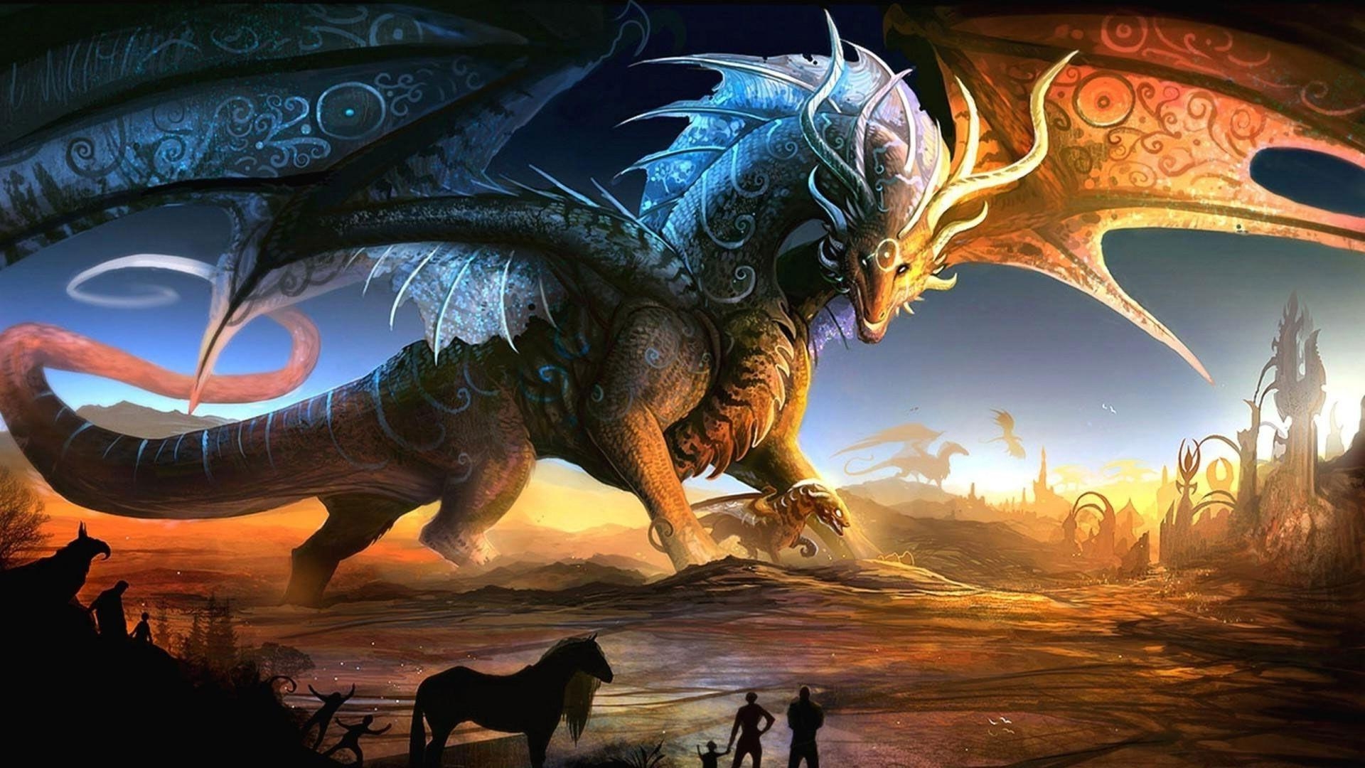 Freier Drache, Fantasy, Anime, Hintergrund, Film, 1920x1080 Full HD Desktop