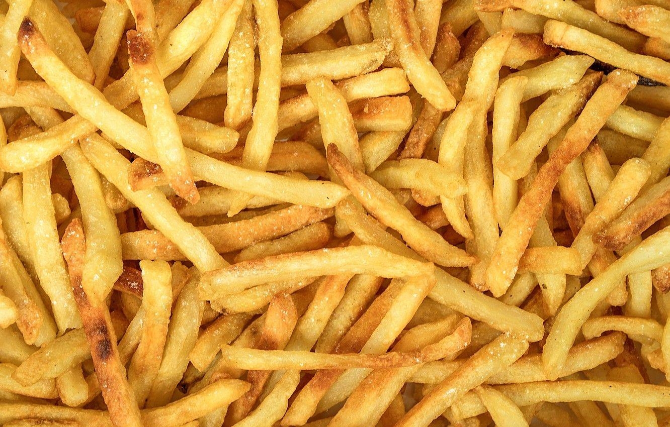 Gelbe Pommes, Frites, Essen, Bild, Leckerei, 1340x850 HD Desktop