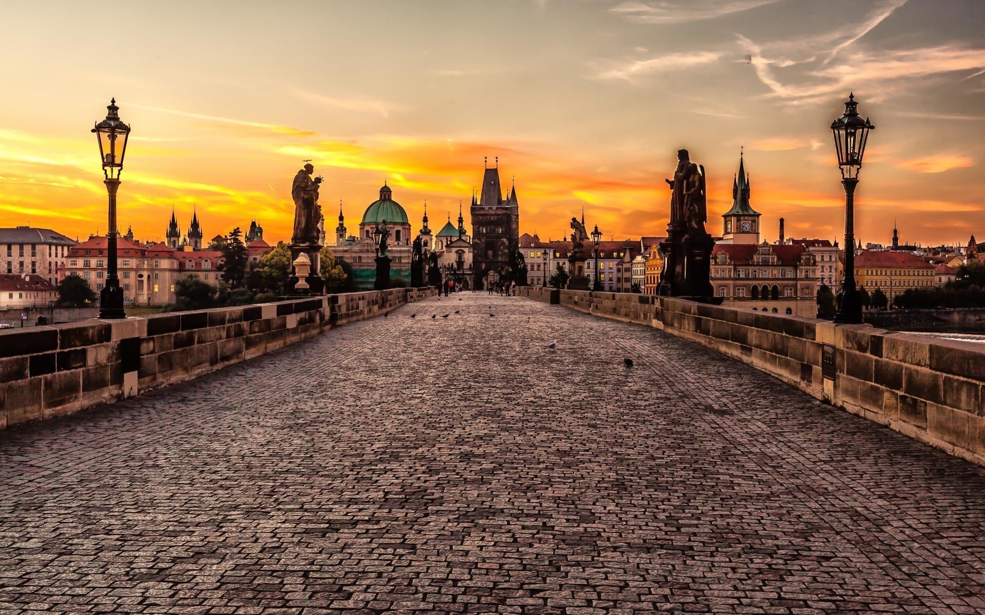 Karlsbrücke, Reise, Prag, Fotografie, Fluss, 1920x1200 HD Desktop