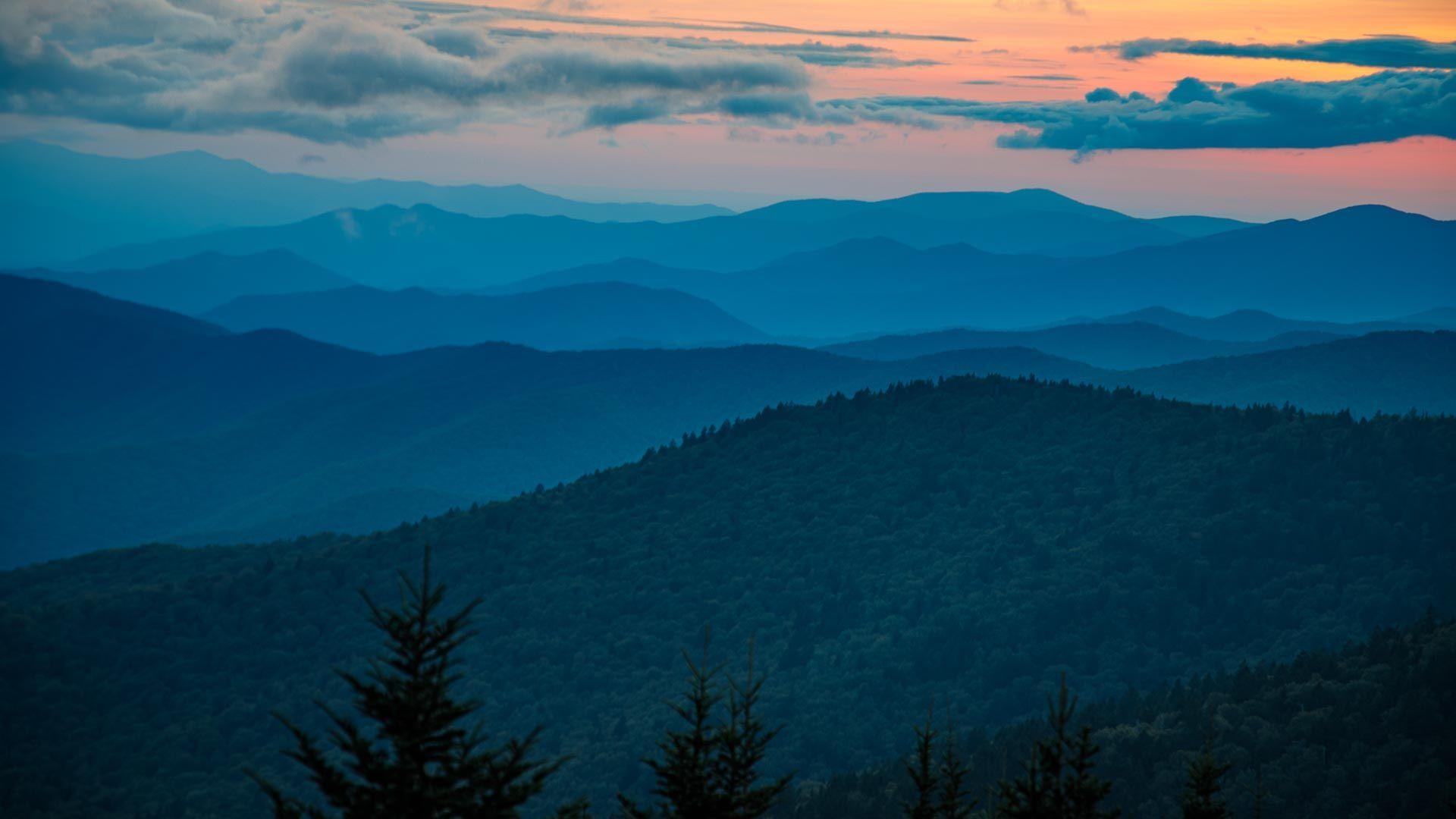 Smoky Mountains, September 2020, Hintergrund, USA, Natur, 1920x1080 Full HD Desktop