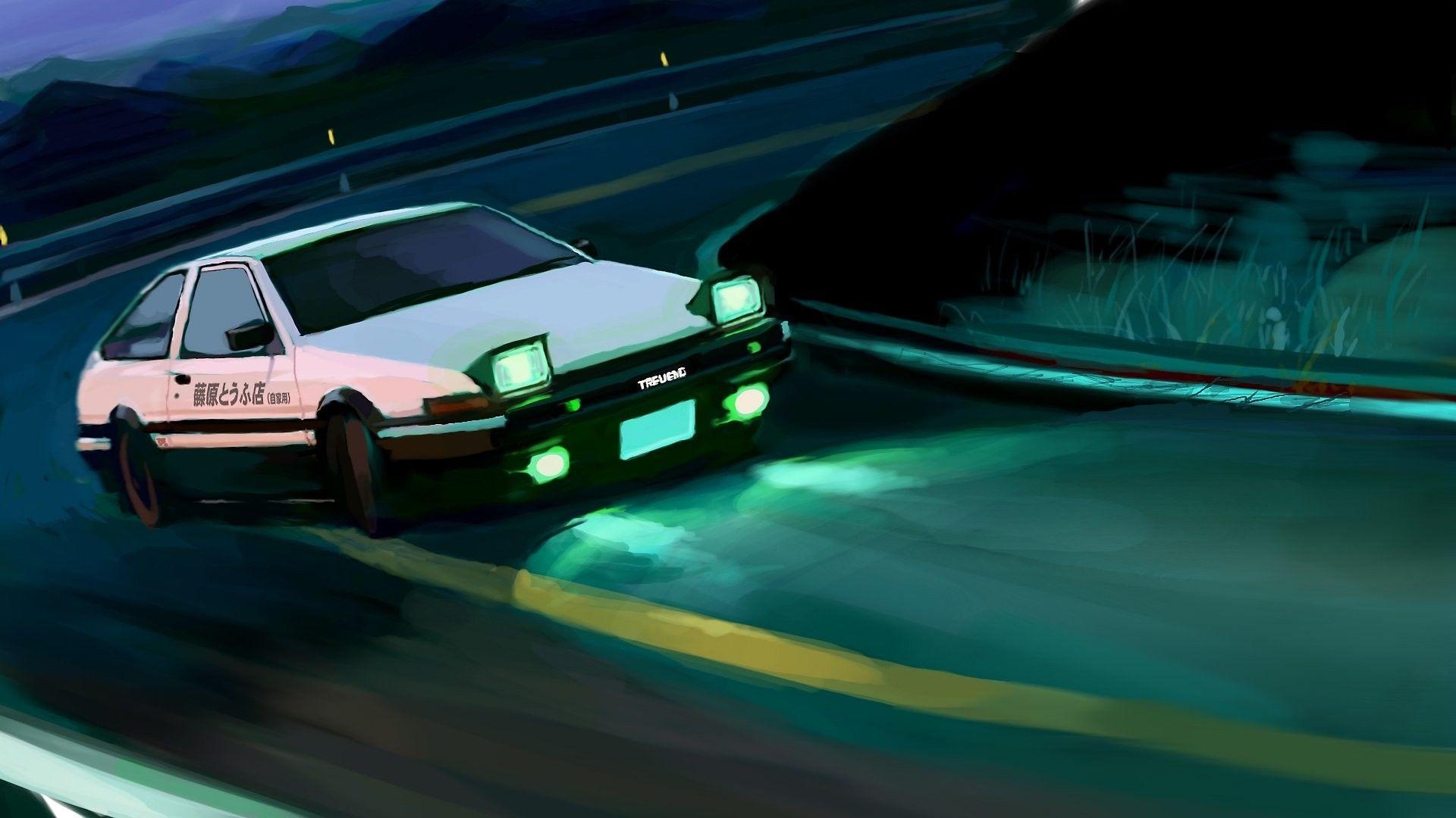 Initial D, Wallpaper, Anime, Rennen, Autos, 1920x1080 Full HD Desktop