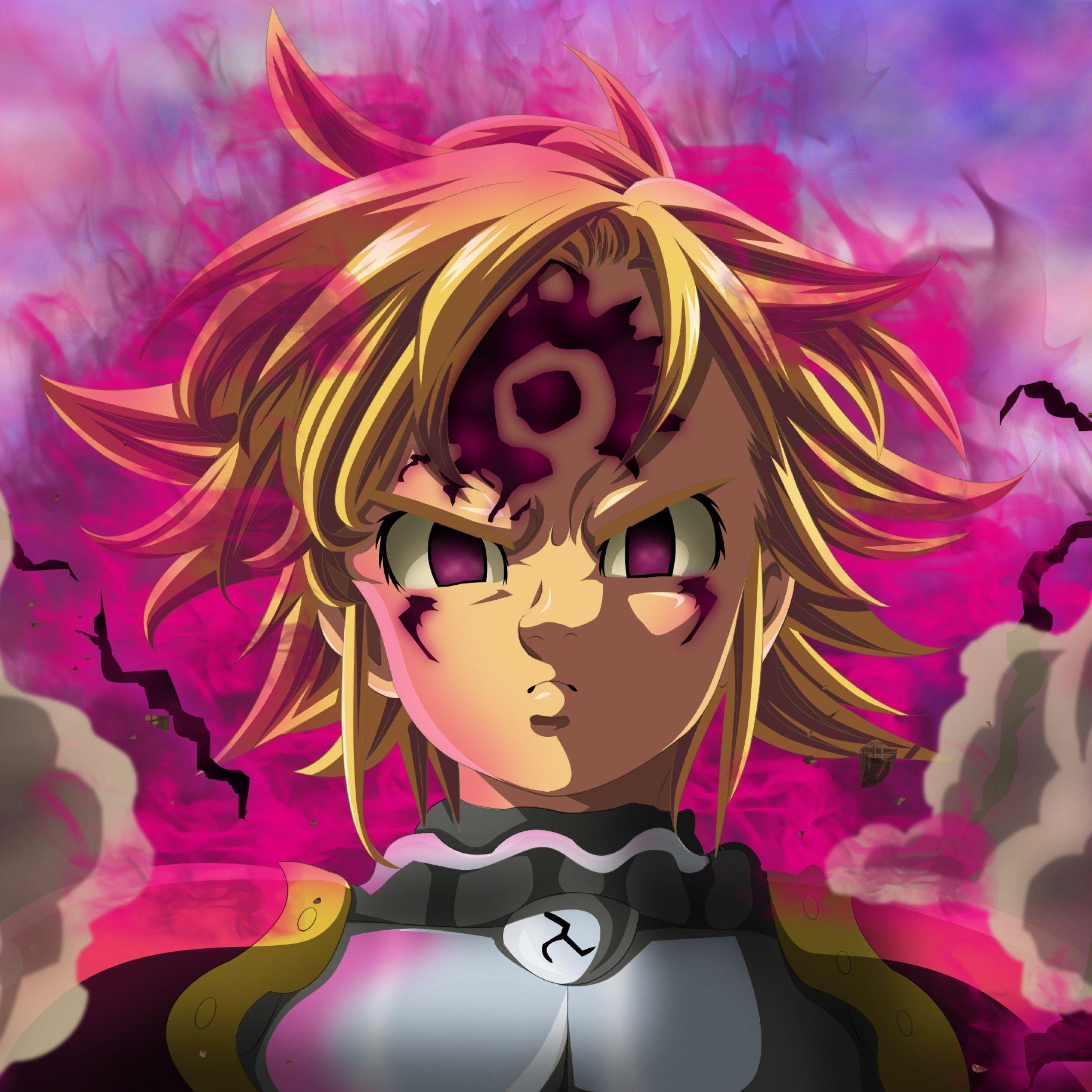 Meliodas, Anime, Seven Deadly Sins, Hintergrund, Bild, 2560x2560 HD Handy