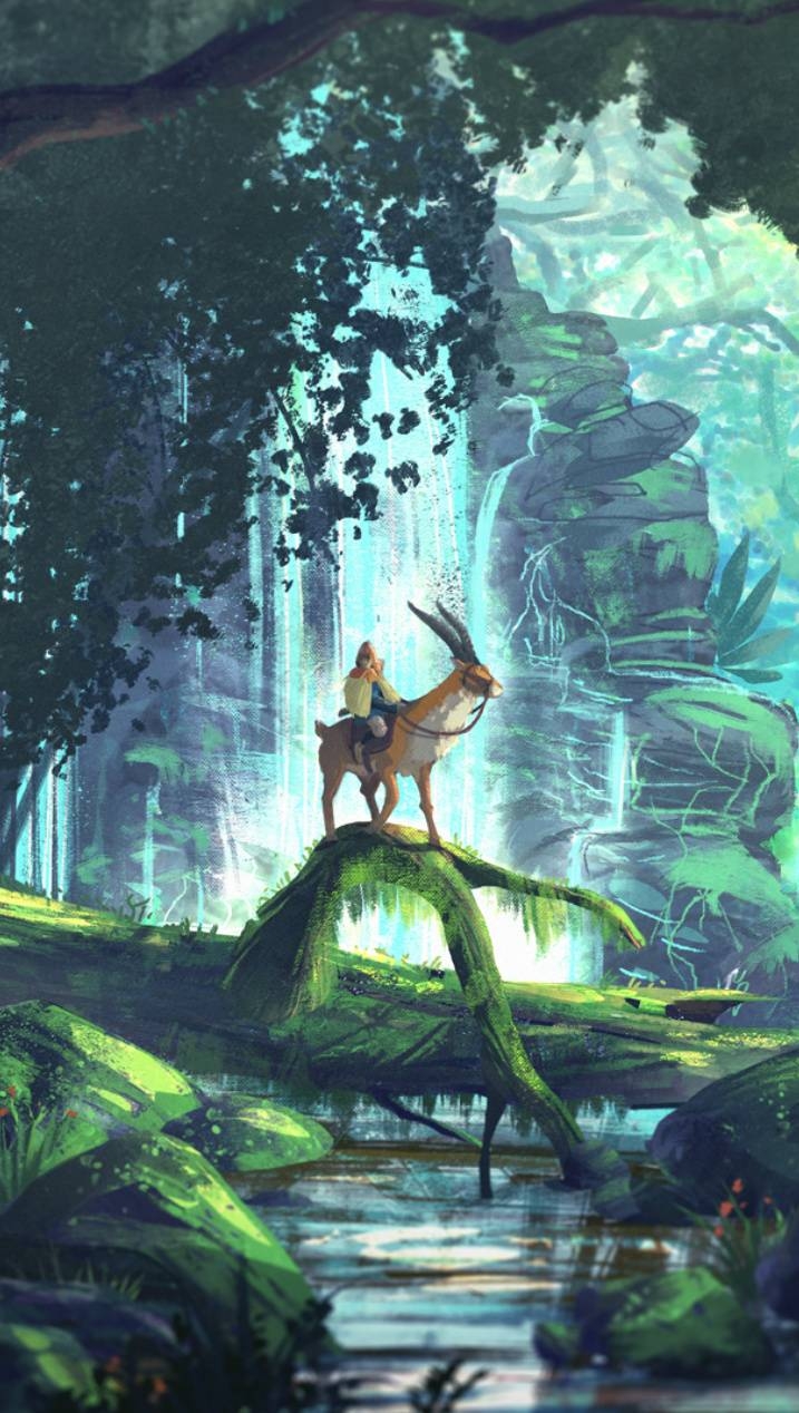 Prinzessin Mononoke, Anime, Hintergrund, Bild, Film, 720x1270 HD Handy