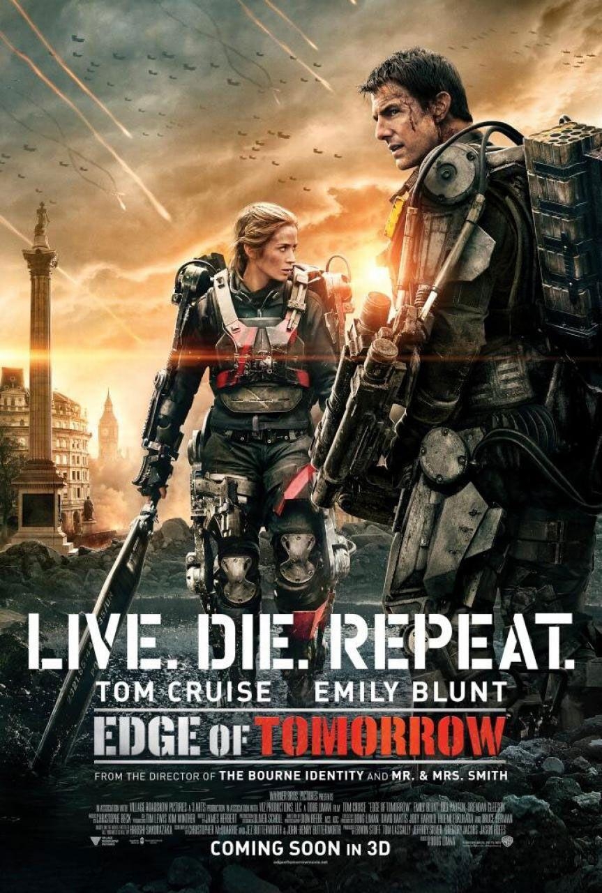 Edge of Tomorrow, Filmplakat, HD, Tom Cruise, 2014, 870x1280 HD Handy