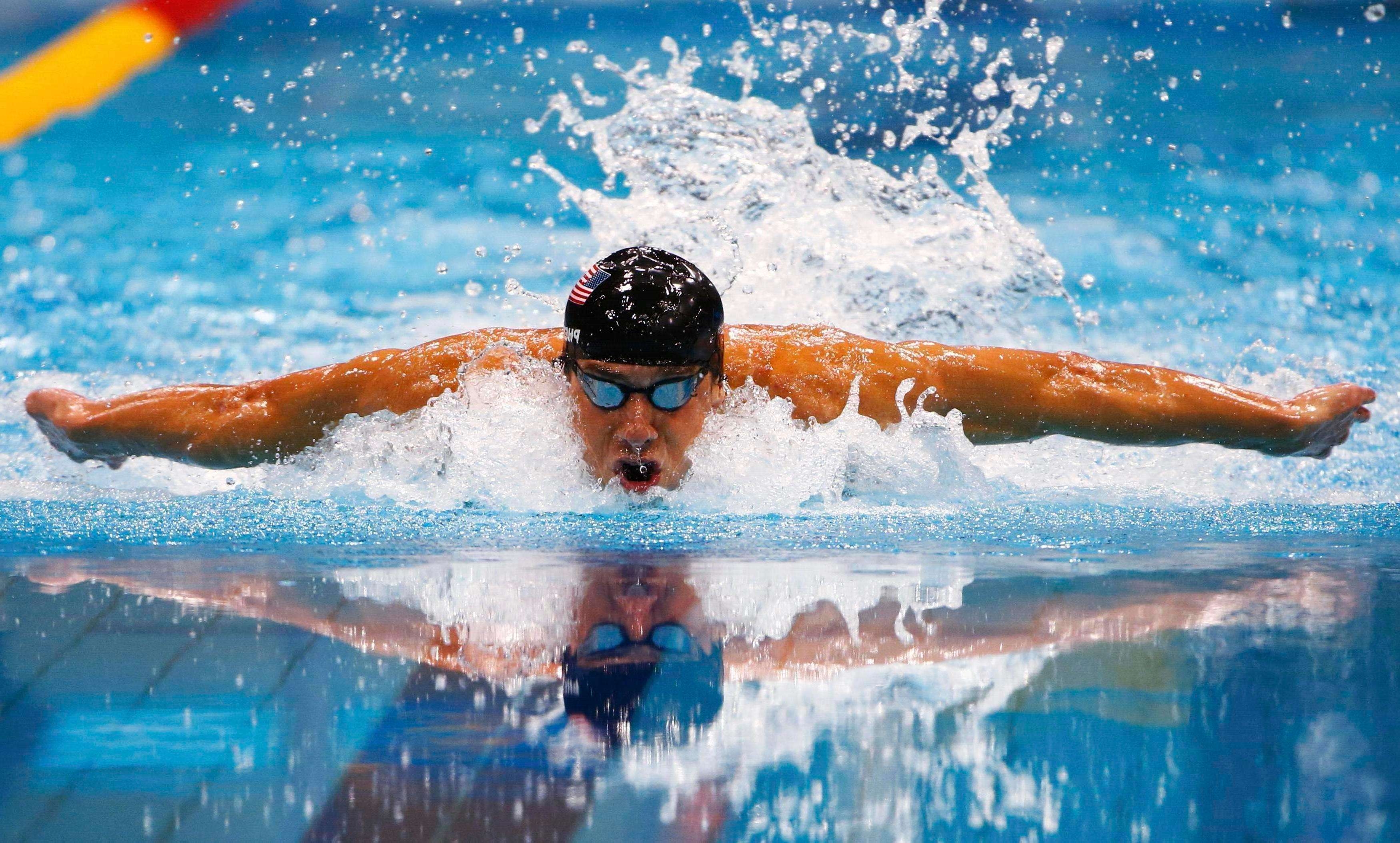 Michael Phelps, Erfolg, Geheimnisse, Goldmedaillengewinner, Olympiasieger, 3500x2110 HD Desktop