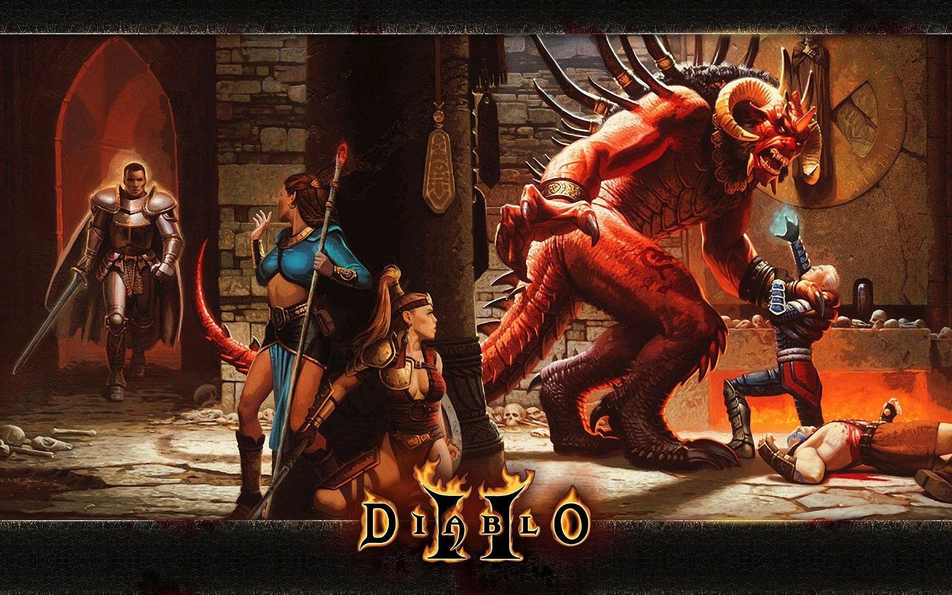 Diablo 2, Dämon, Fantasy, Rollenspiel, Hintergrund, 1920x1200 HD Desktop