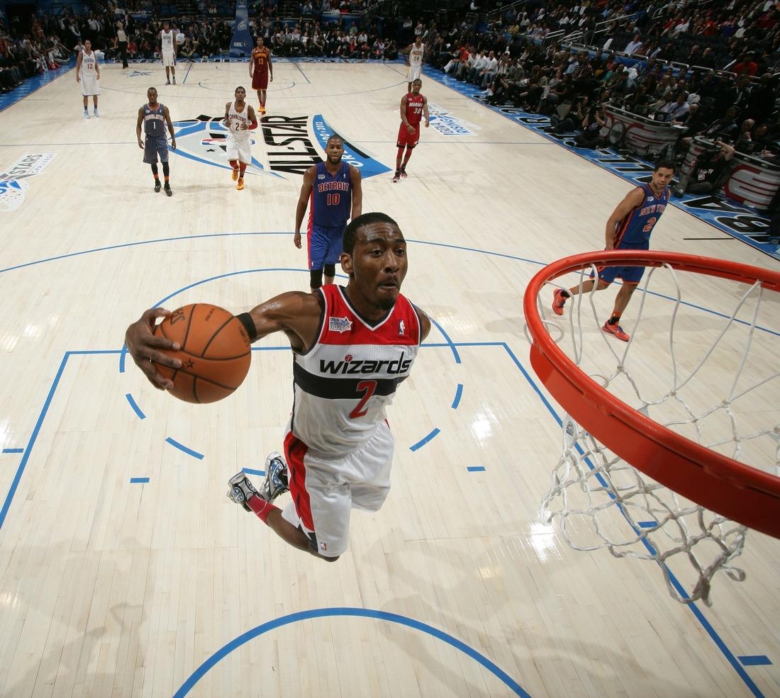 John Wall, Dunk, Kunst, Hintergrund, Basketball, 1100x990 HD Desktop