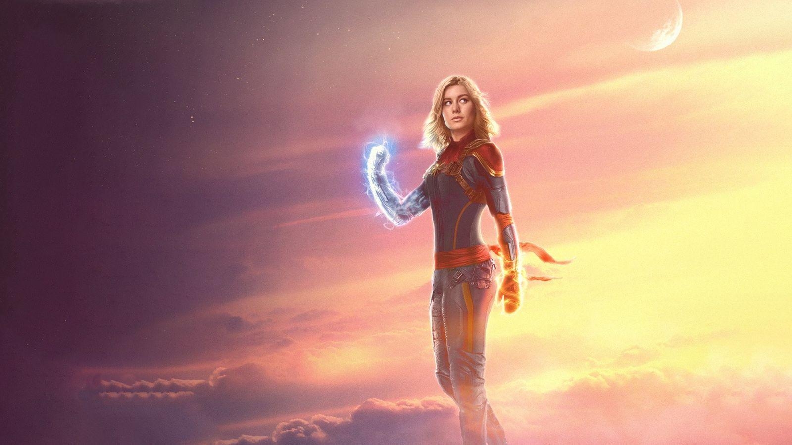 Captain Marvel, Brie Larson, Filmheldin, HD, Wallpaper, 1600x900 HD Desktop