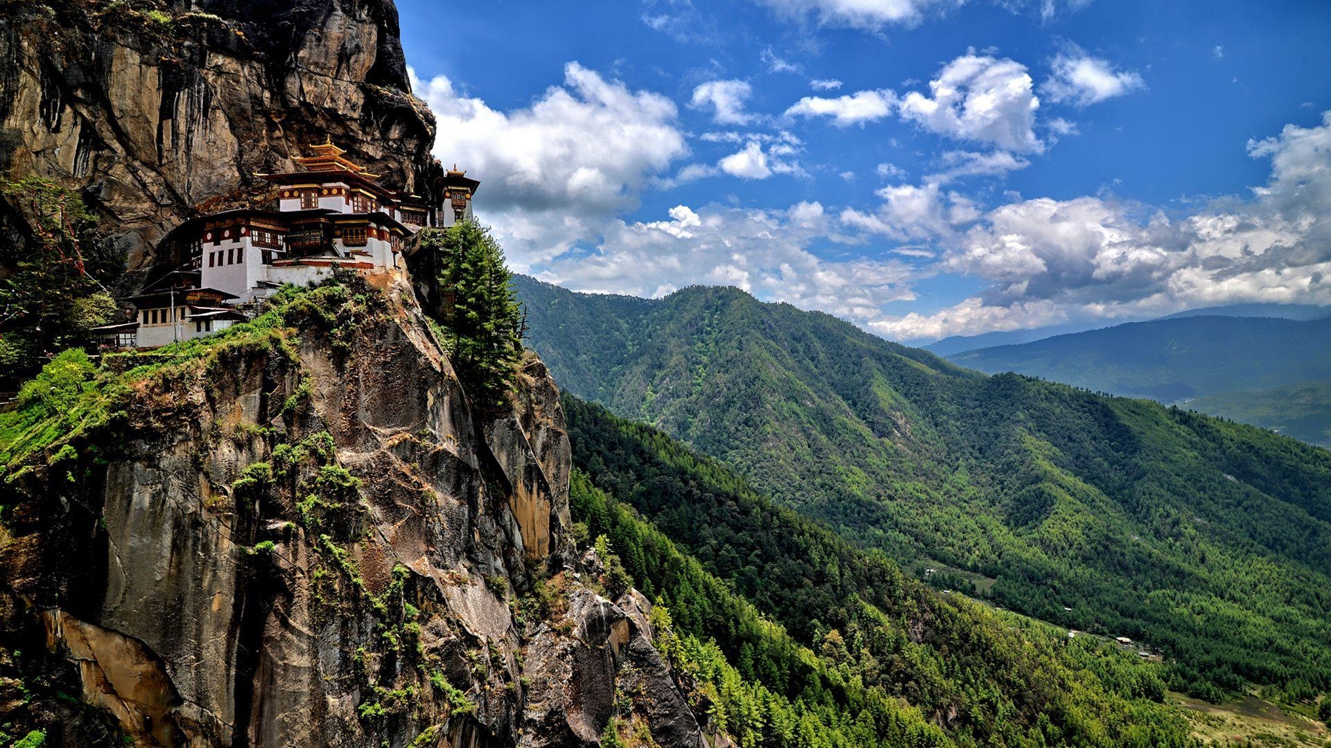 Paro Taktsang, Kloster, Bhutan, Tourismus, Indien, 1920x1080 Full HD Desktop