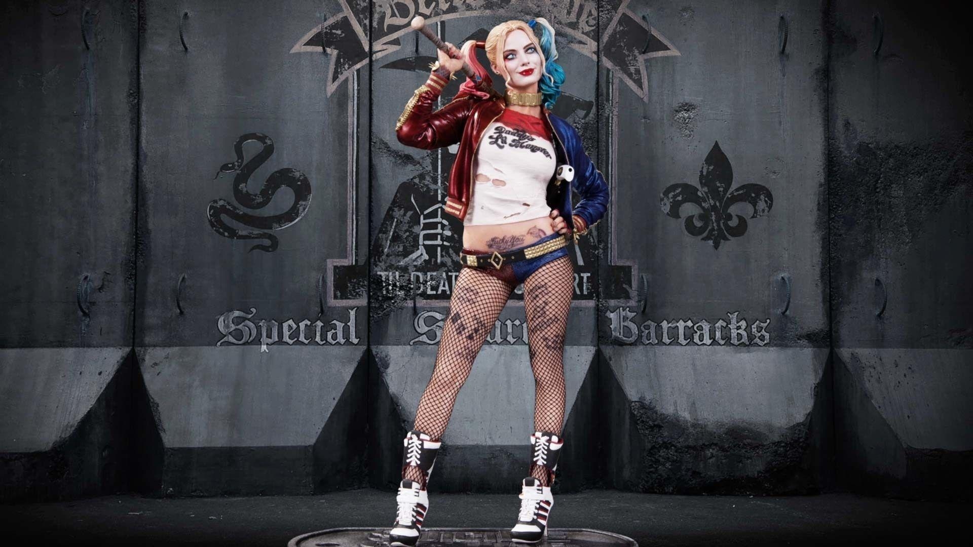 Margot Robbie, Harley Quinn, Hintergrund, Bild, Comic, 1920x1080 Full HD Desktop