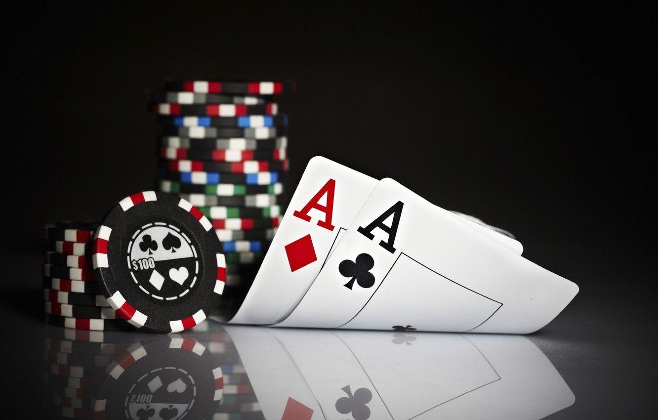 Poker Karten, Chips, Desktop, Aces, Casino, 1340x850 HD Desktop