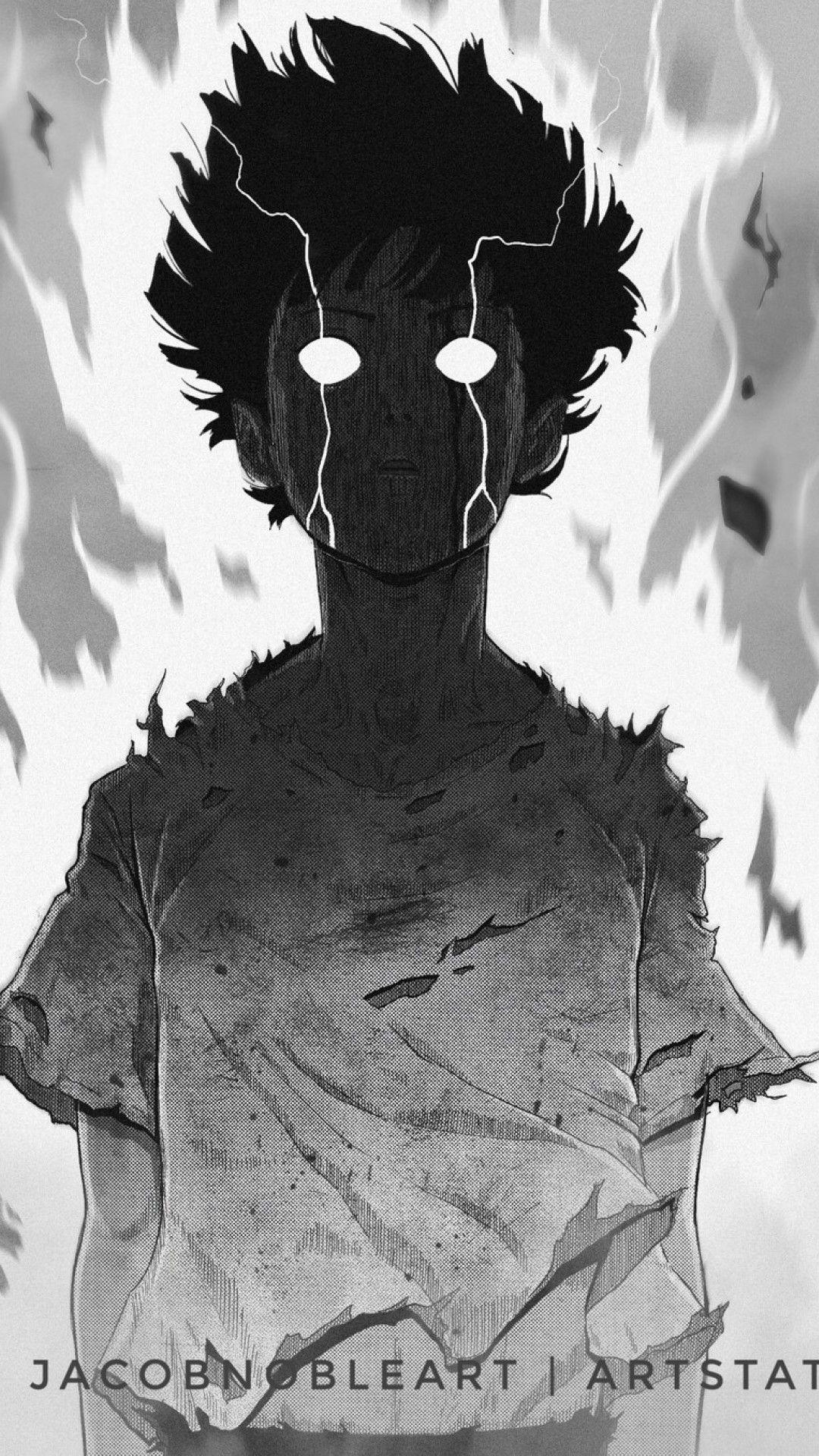 Mob Psycho 100, HD, iPhone, Anime, Hintergrund, 1080x1920 Full HD Handy