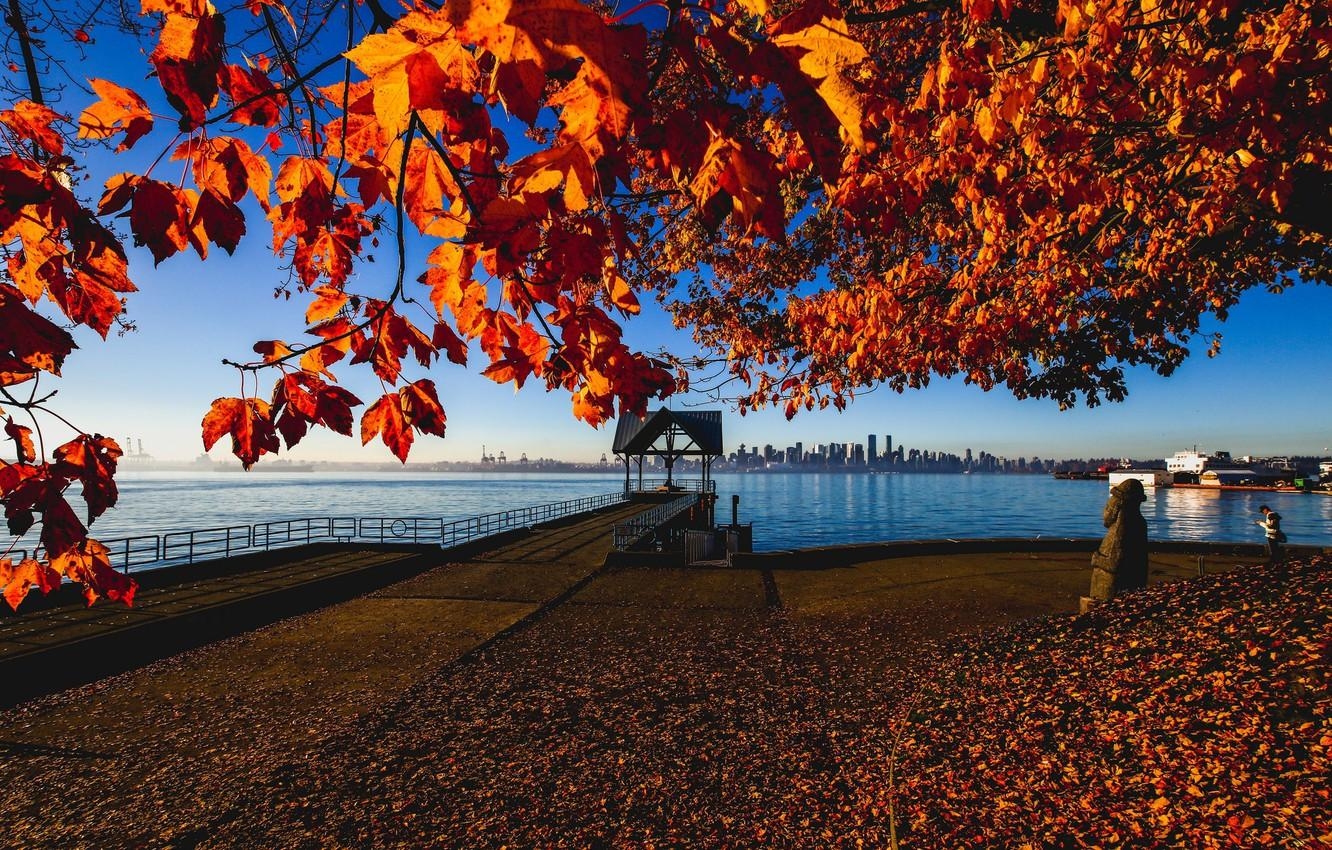 Herbst, Vancouver, Kanada, Reisen, Natur, 1340x850 HD Desktop