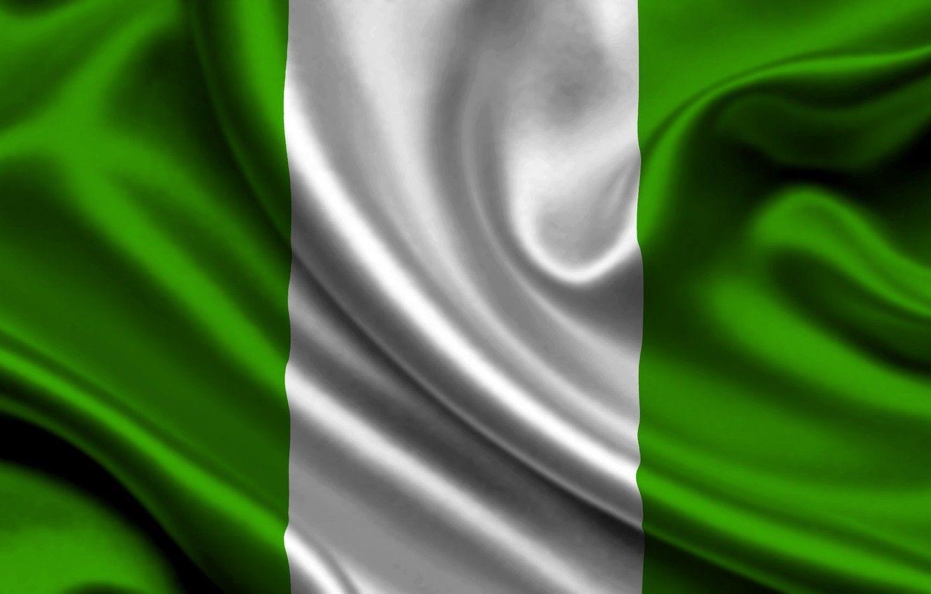 Weiße Flagge, Textur, Grüne Flagge, Nigeria, Afrika, 1340x850 HD Desktop