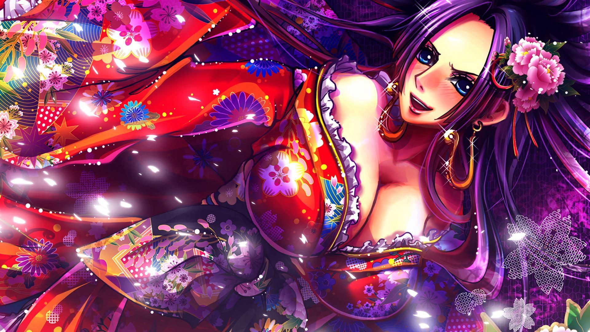 Boa, Kimono, One Piece, Mädchen, Kunst, 1920x1080 Full HD Desktop