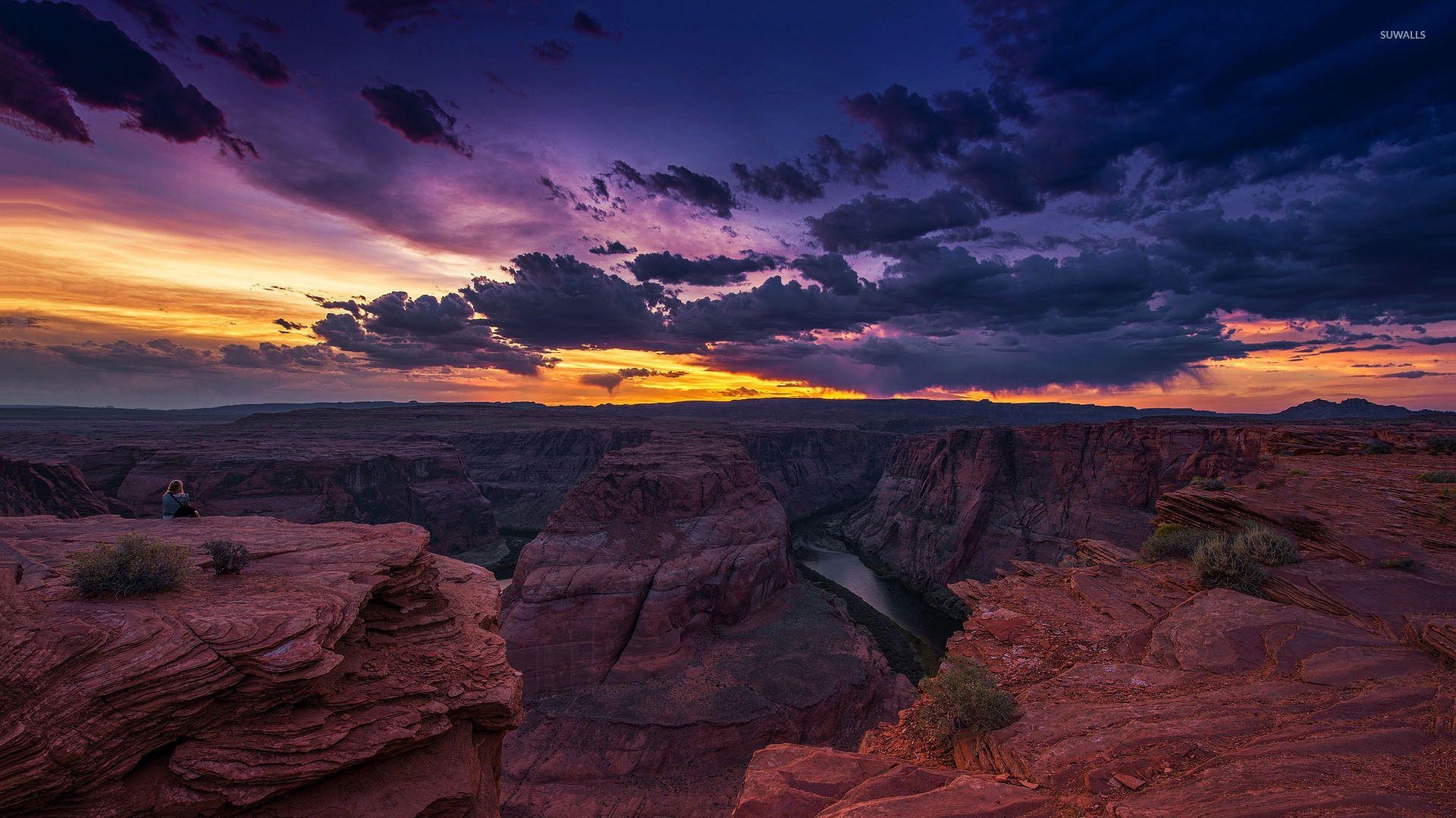 Grand Canyon, schöner Sonnenuntergang, Reise, 1920x1080 Full HD Desktop